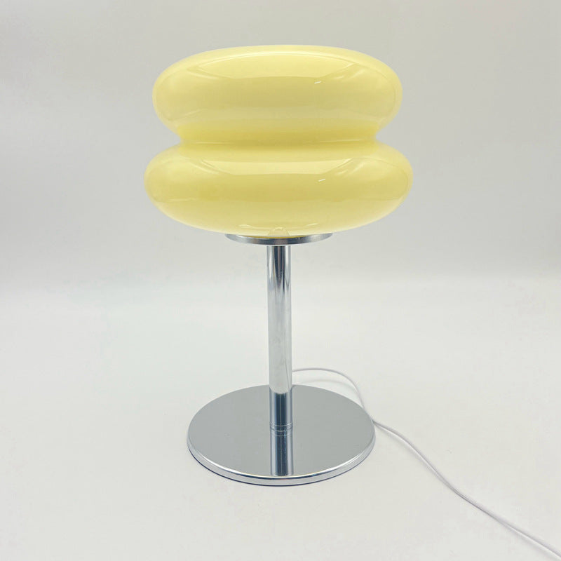 Retro Tischlampe Glas, Wolkenform, Modernes Design, G9