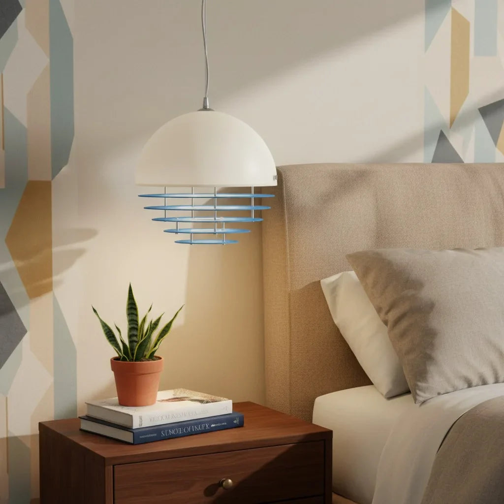 Keramik Wandleuchte Blume, LED Wandlampe rund modern