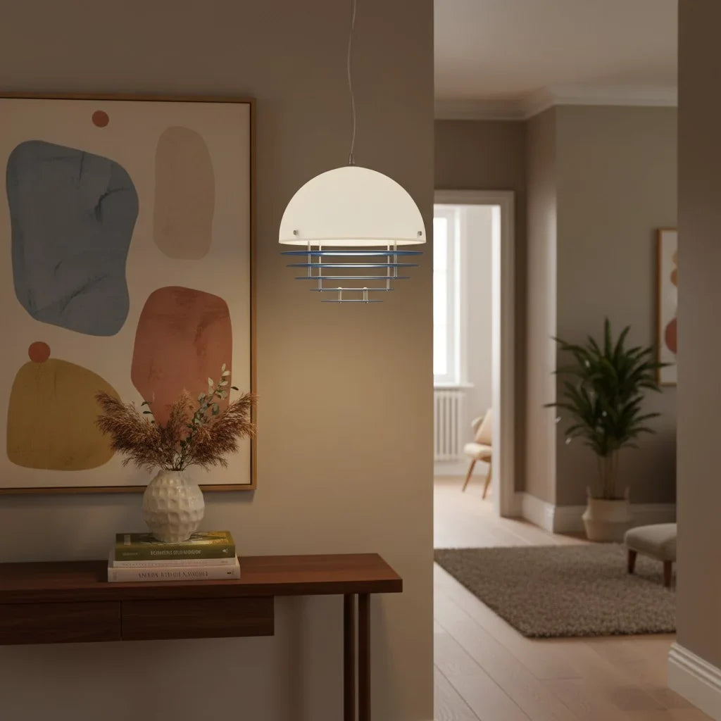 Keramik Wandleuchte Blume, LED Wandlampe rund modern