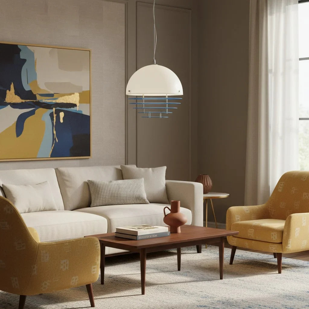 Keramik Wandleuchte Blume, LED Wandlampe rund modern