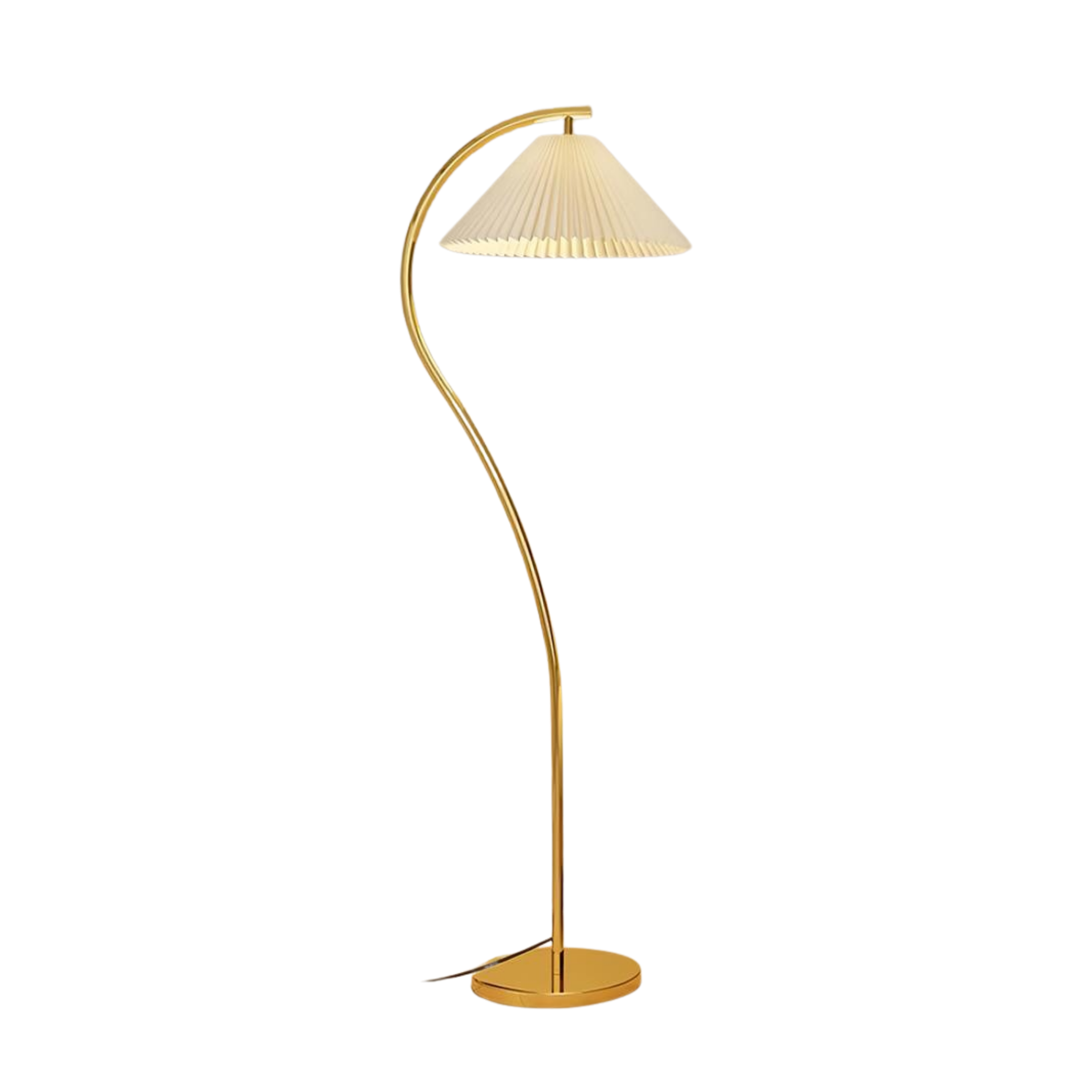 Stehlampe Stoff Plissee, Design Stehleuchte Verstellbar E27