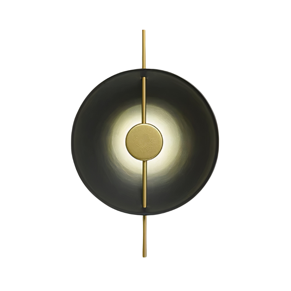 LED Wandleuchte minimalistisch, Wandlampe schwarz weiß gold dimmbar