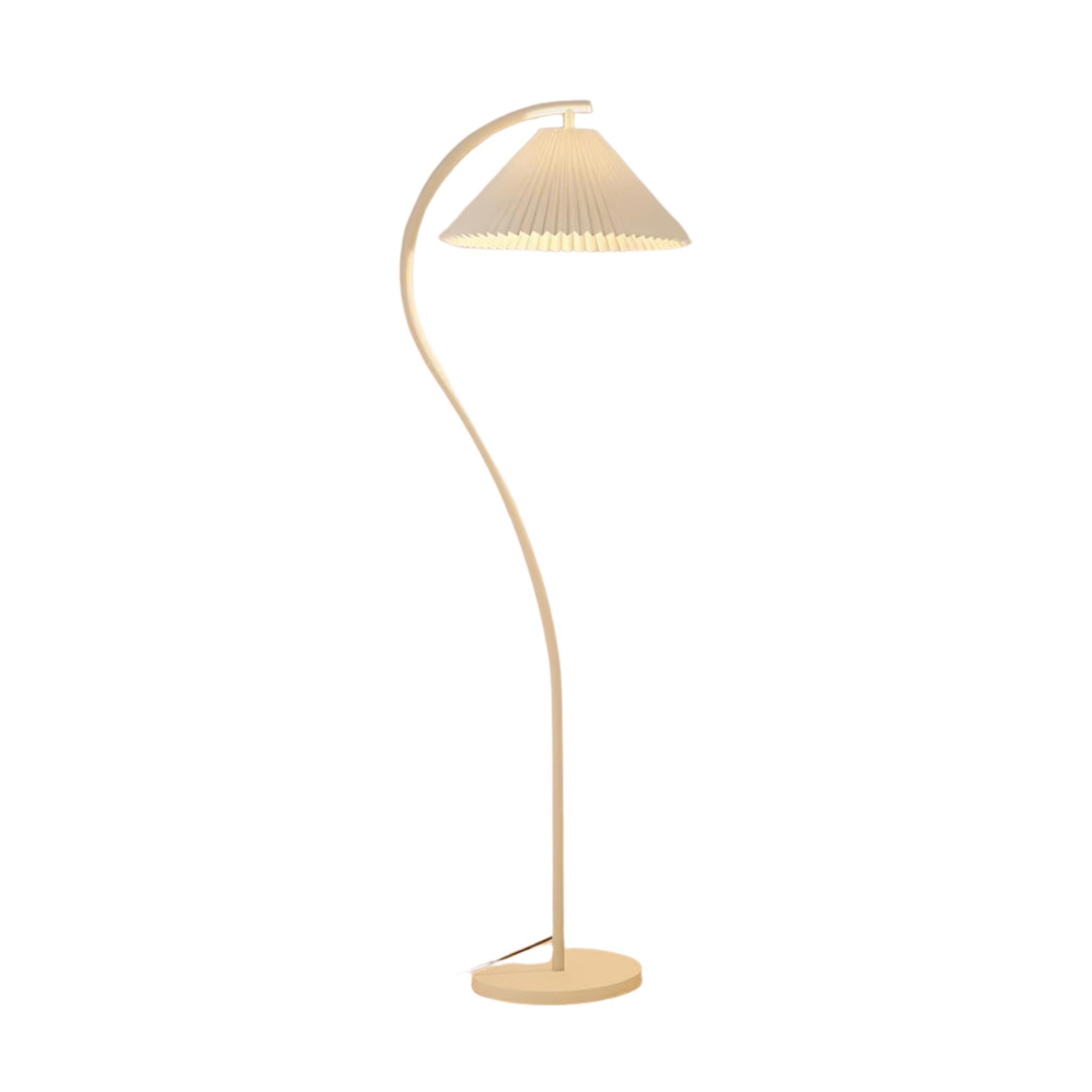 Stehlampe Stoff Plissee, Design Stehleuchte Verstellbar E27