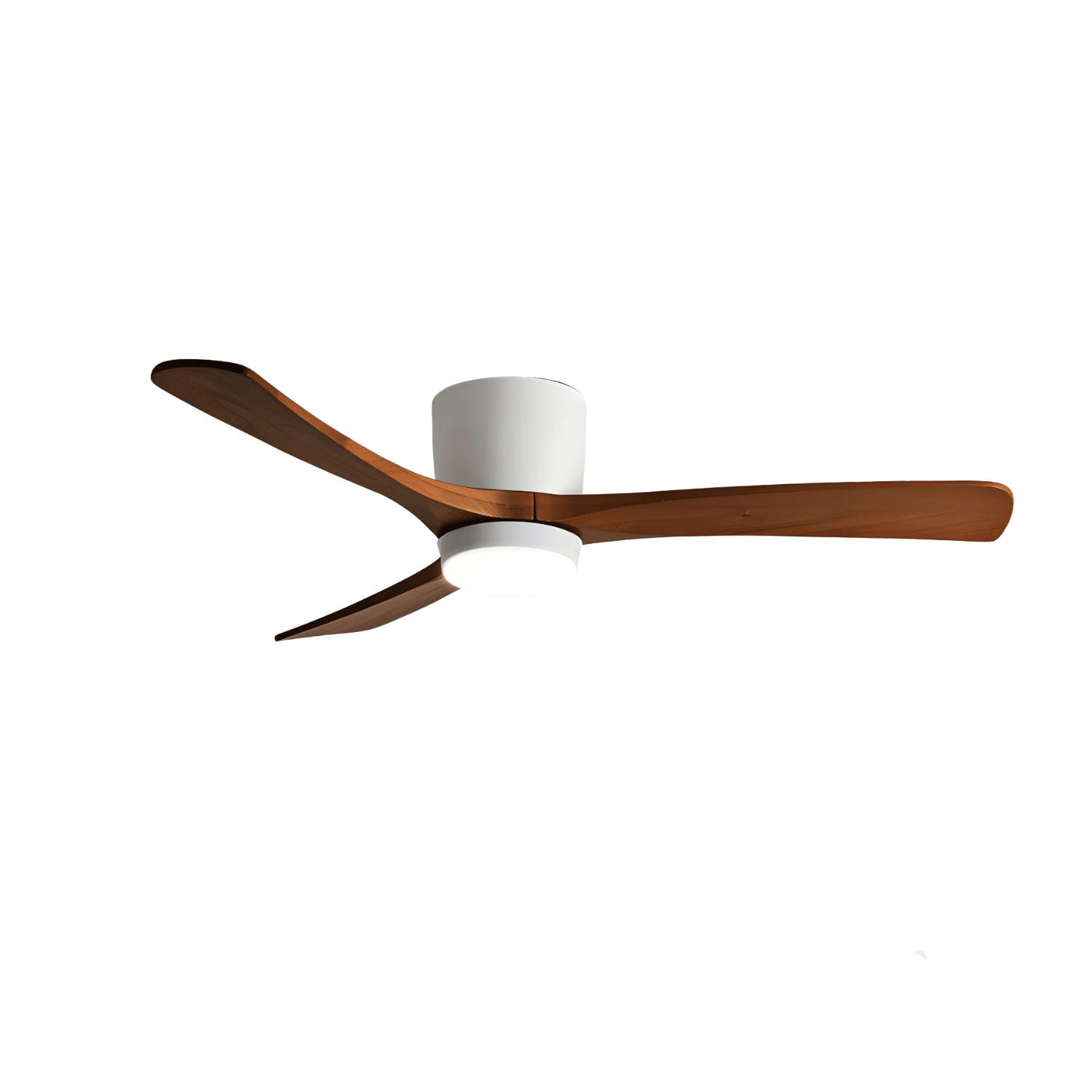 Deckenventilator mit Licht Leise Holz, LED Ventilator DC Motor 106–132 cm