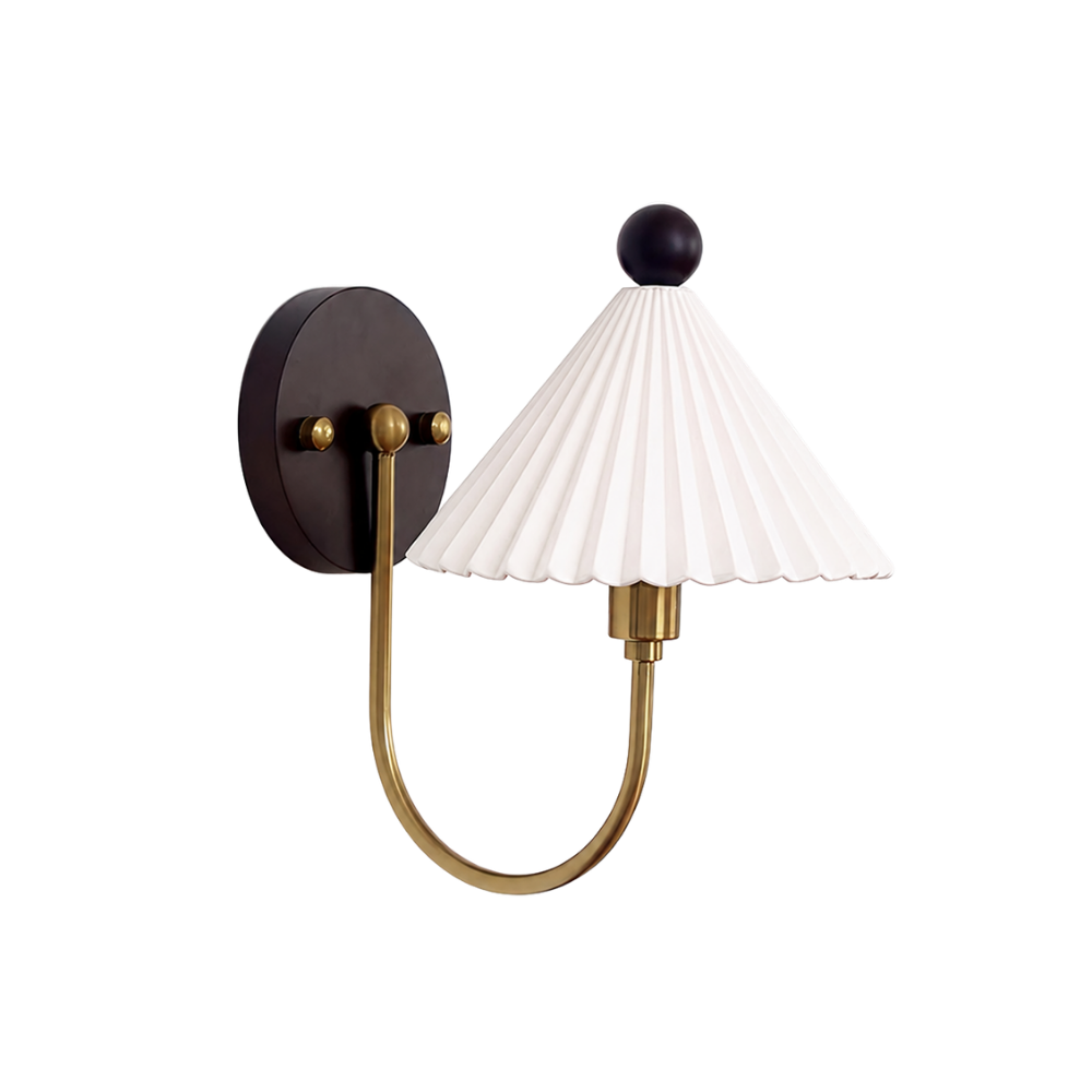 Keramik Wandlampe, Handgefertigtes Vintage Design Dimmbar