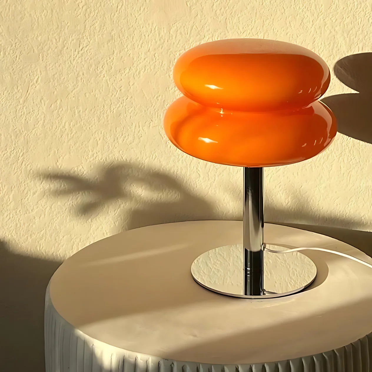 Retro Tischlampe Glas, Wolkenform, Modernes Design, G9