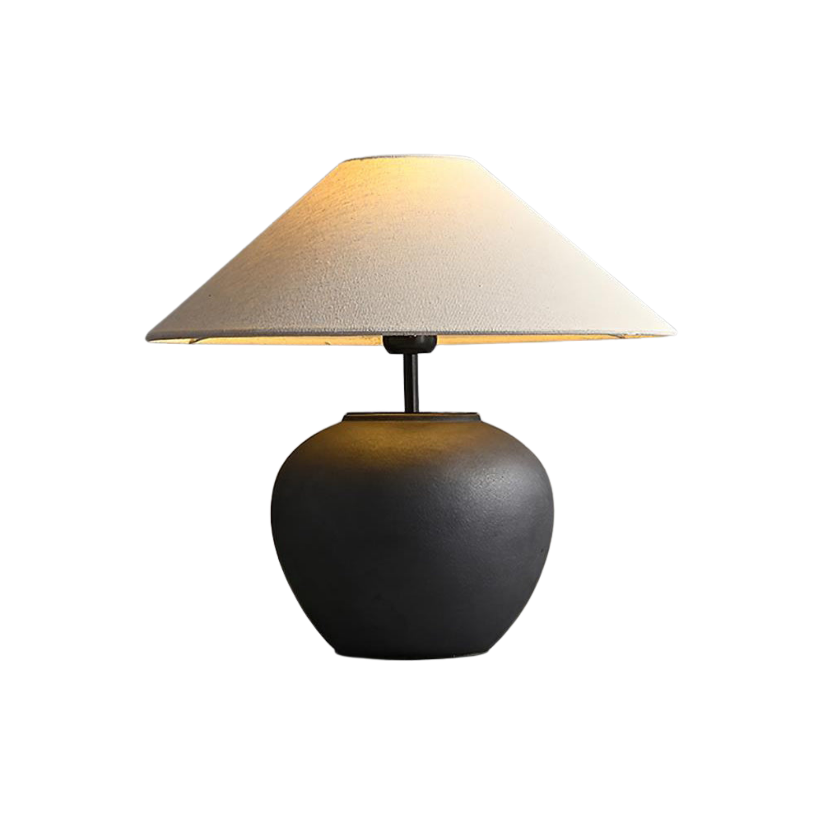 Keramik Tischlampe, Handgefertigtes Design Warmweiß E27