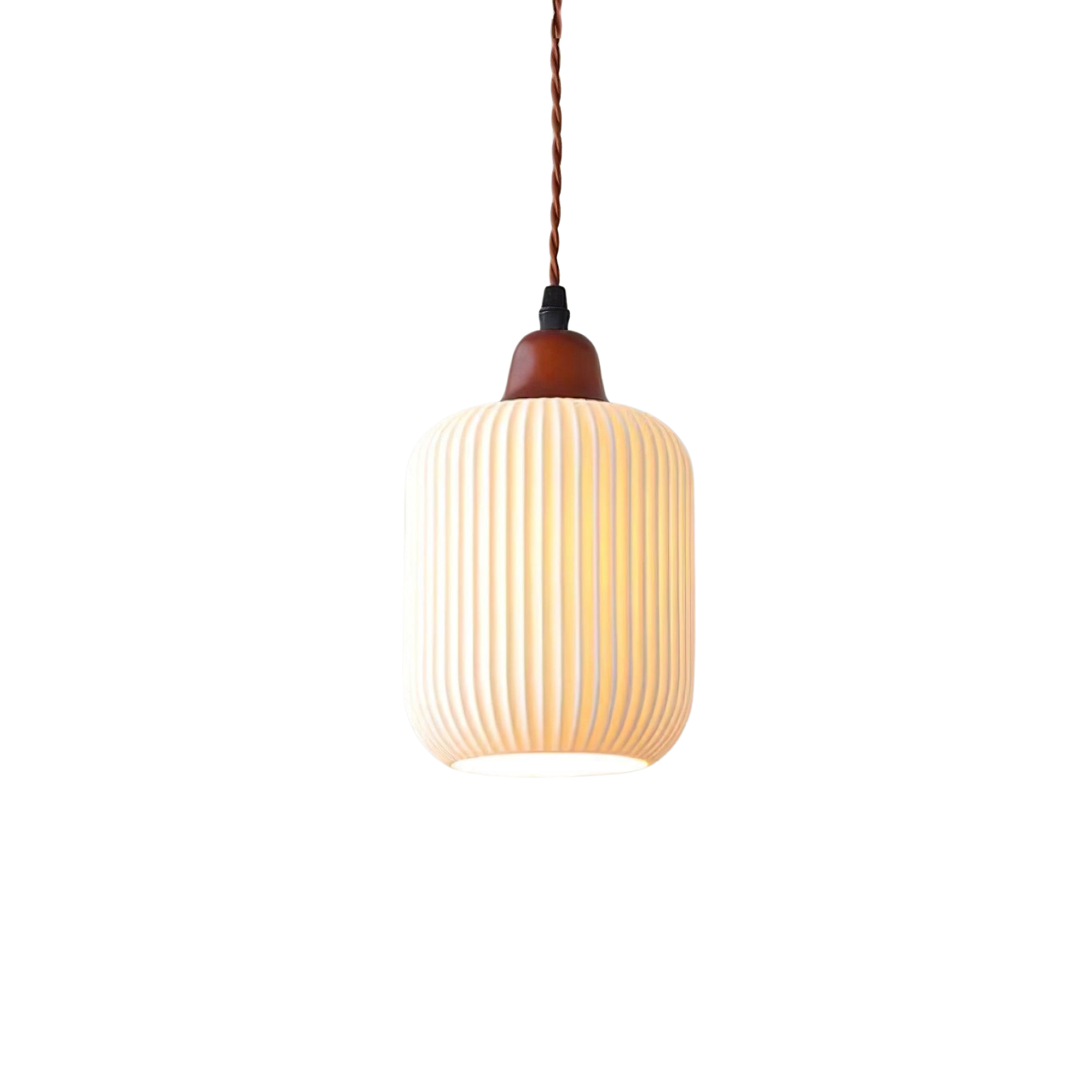 Keramik Pendelleuchte, Handgefertigtes Design Dimmbar E27