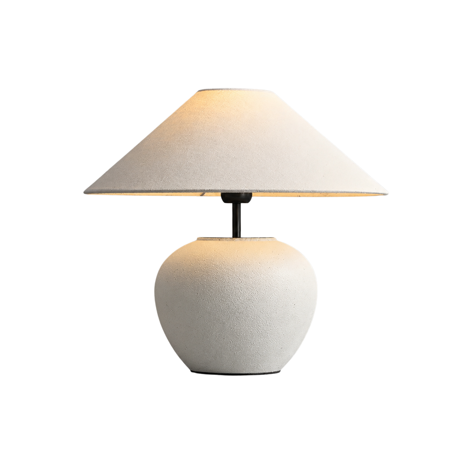 Keramik Tischlampe, Handgefertigtes Design Warmweiß E27