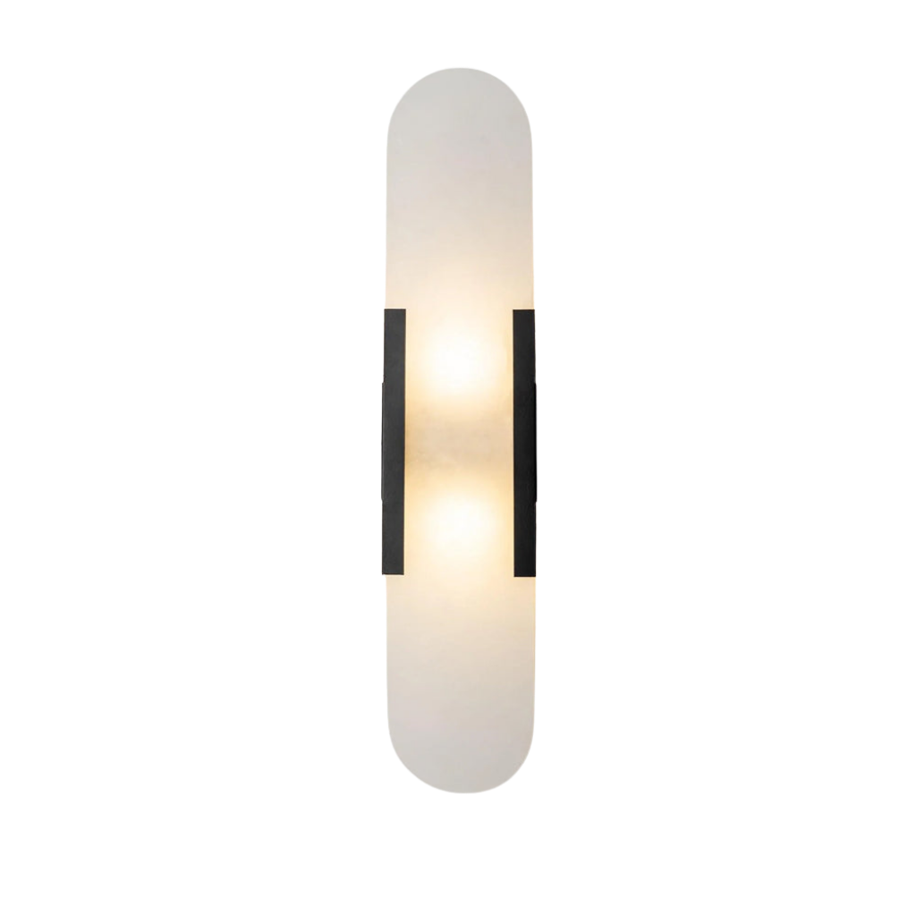 Alabaster Wandlampe Geometrisch, Modernes Design Dimmbar