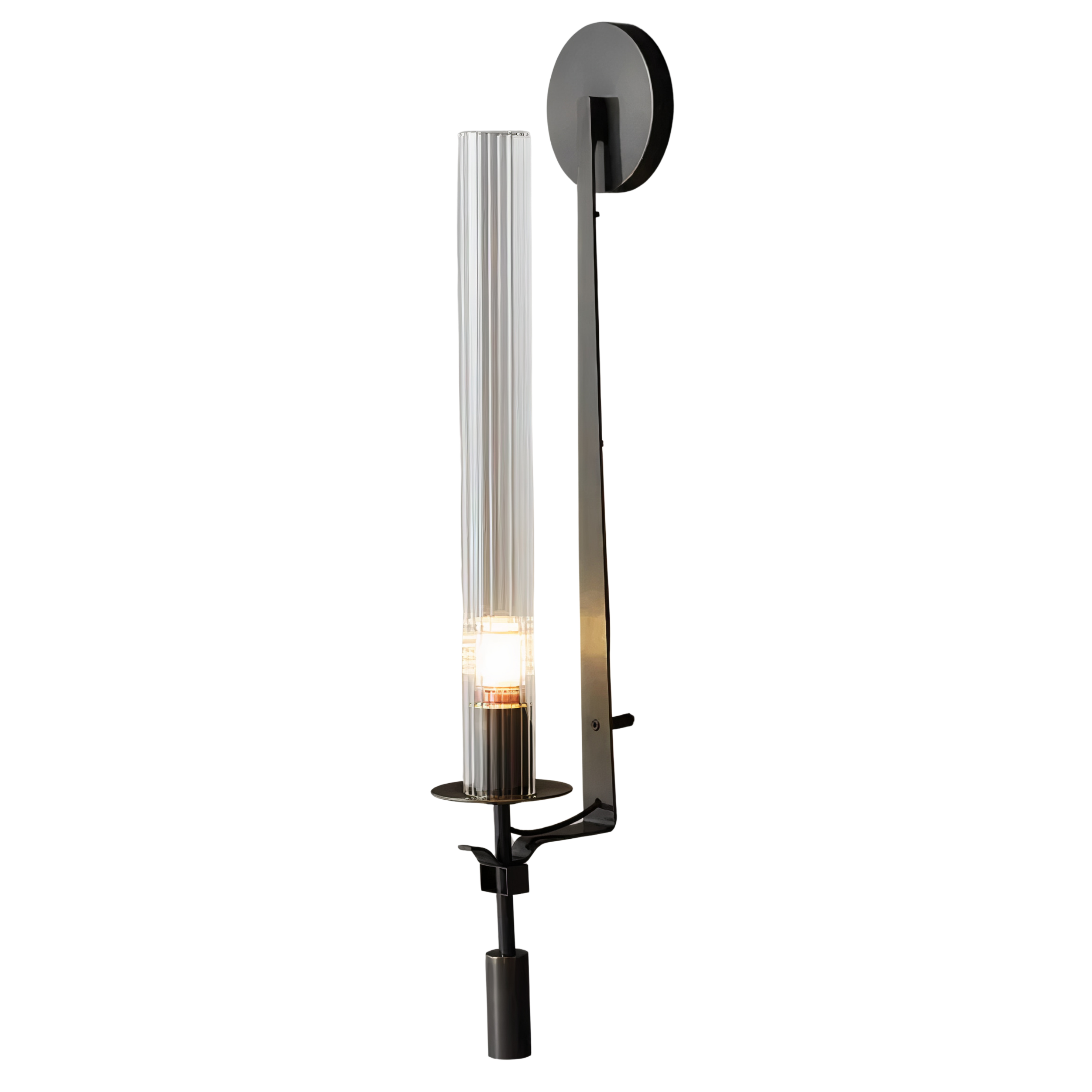 LED Wandleuchte Metall Glas, Moderne Wandlampe