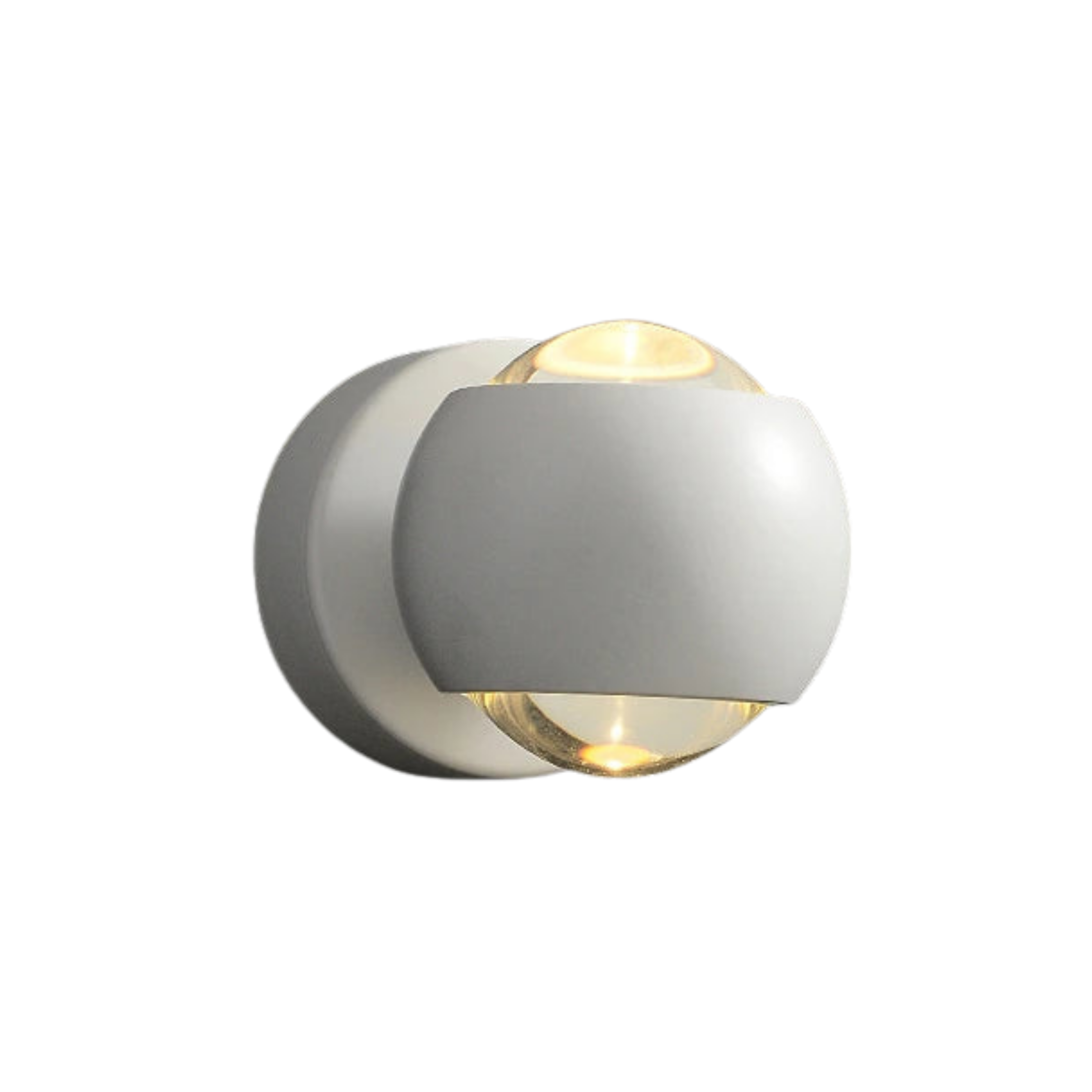 LED Wandleuchte Up Down Drehbar, Moderne Wandlampe Metall Glas G9