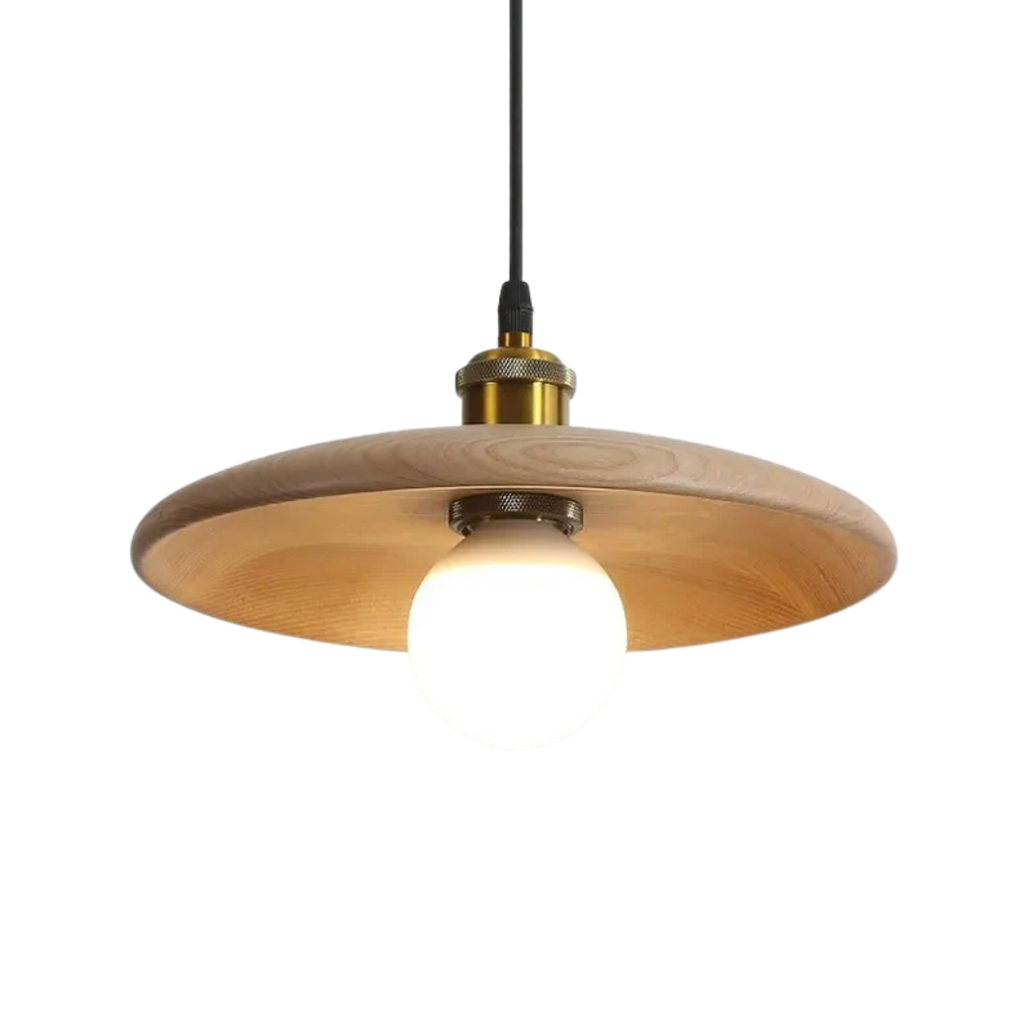Hängelampe Holz Skandinavisch, Moderne Pendelleuchte Minimalistisch LED