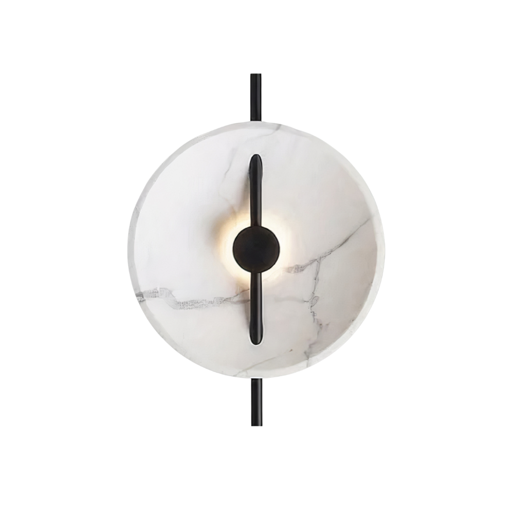 LED Wandleuchte minimalistisch, Wandlampe schwarz weiß gold dimmbar