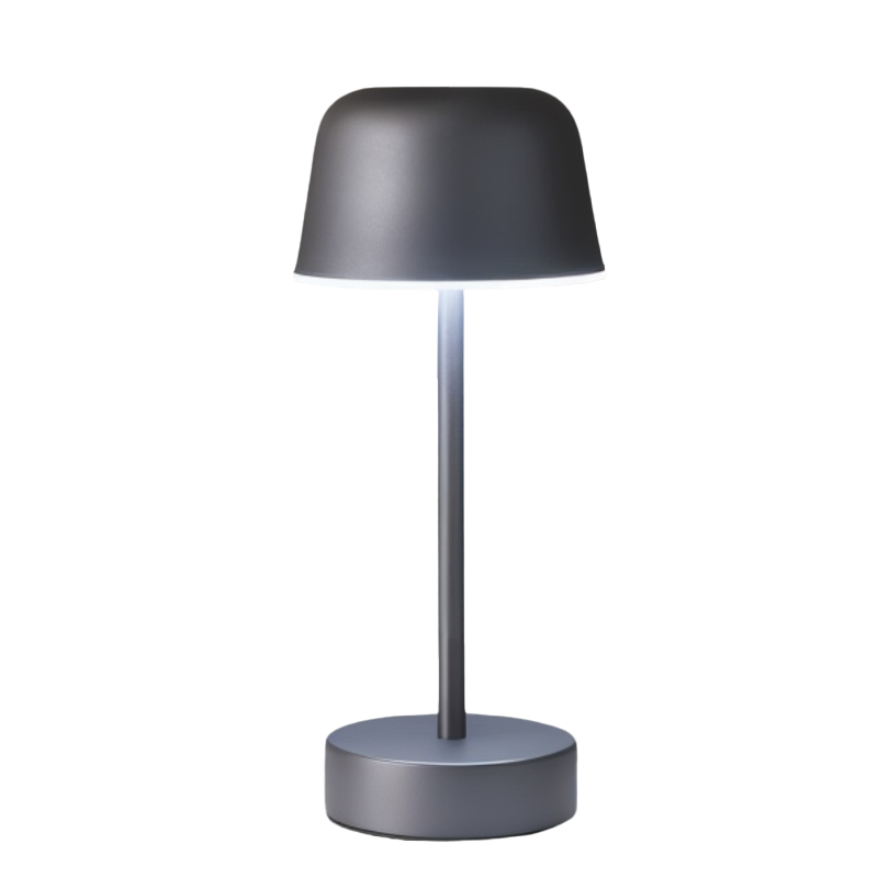 Kabellose LED Tischlampe dimmbar, Tischleuchte Aluminium