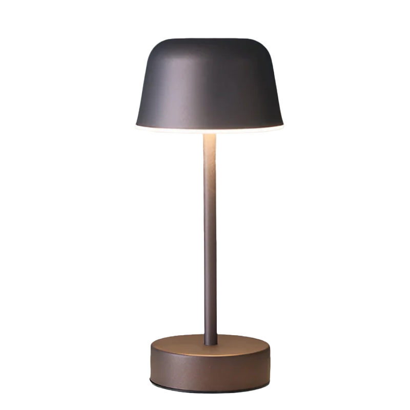 Kabellose LED Tischlampe dimmbar, Tischleuchte Aluminium