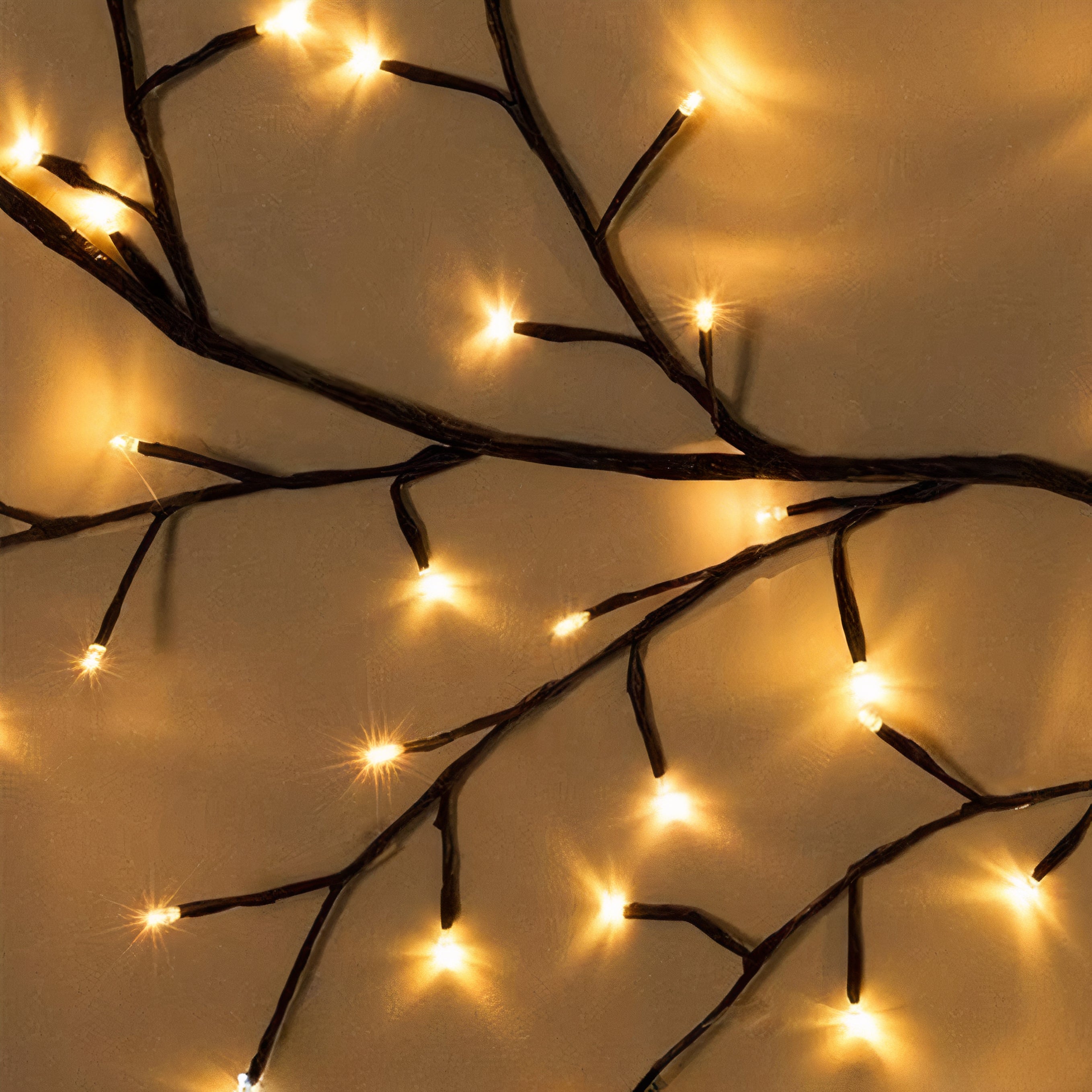 LED Lichterzweige dimmbar, Lichterranke mit Fernbedienung