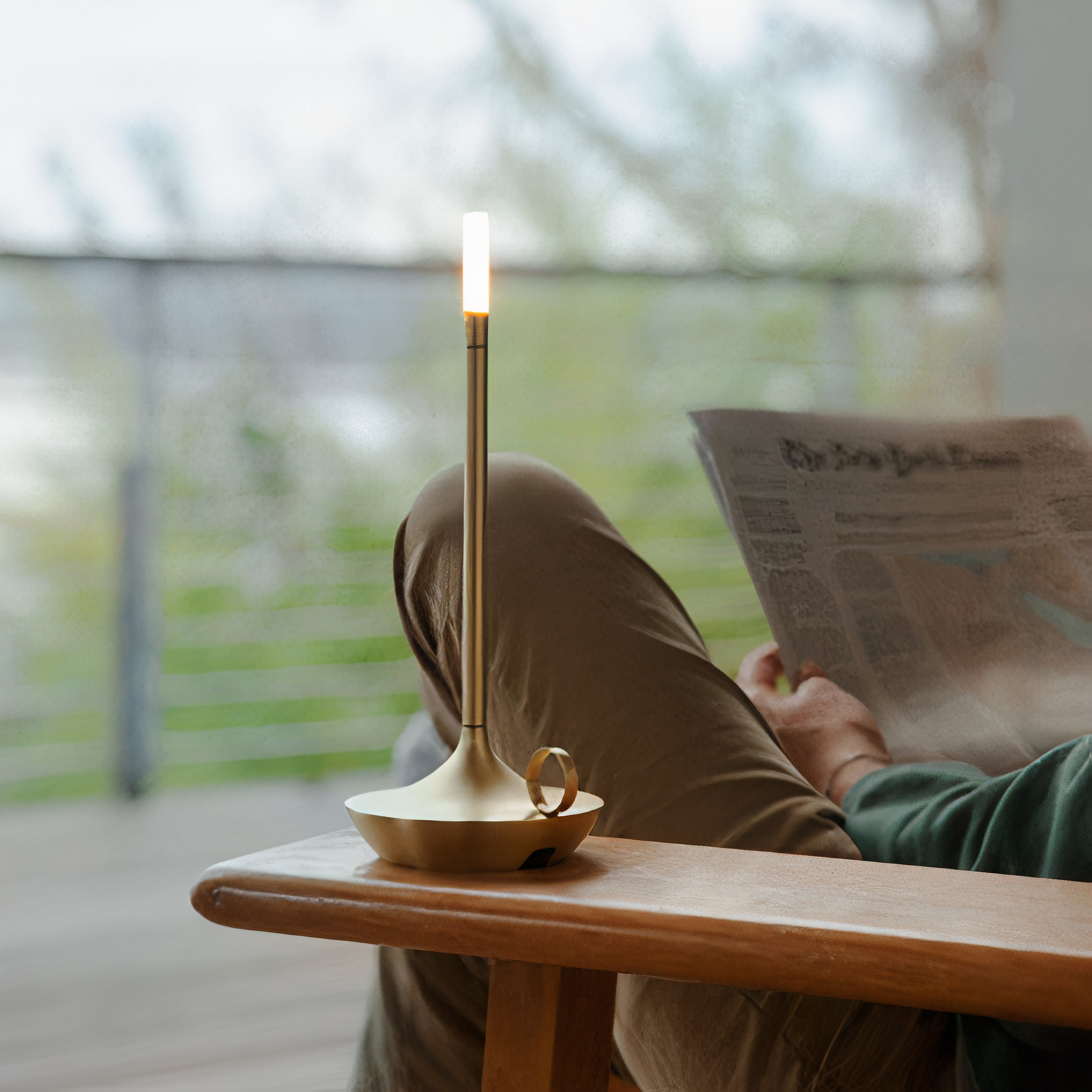 Skandinavische Drahtlose Kerzenhalter Lampe