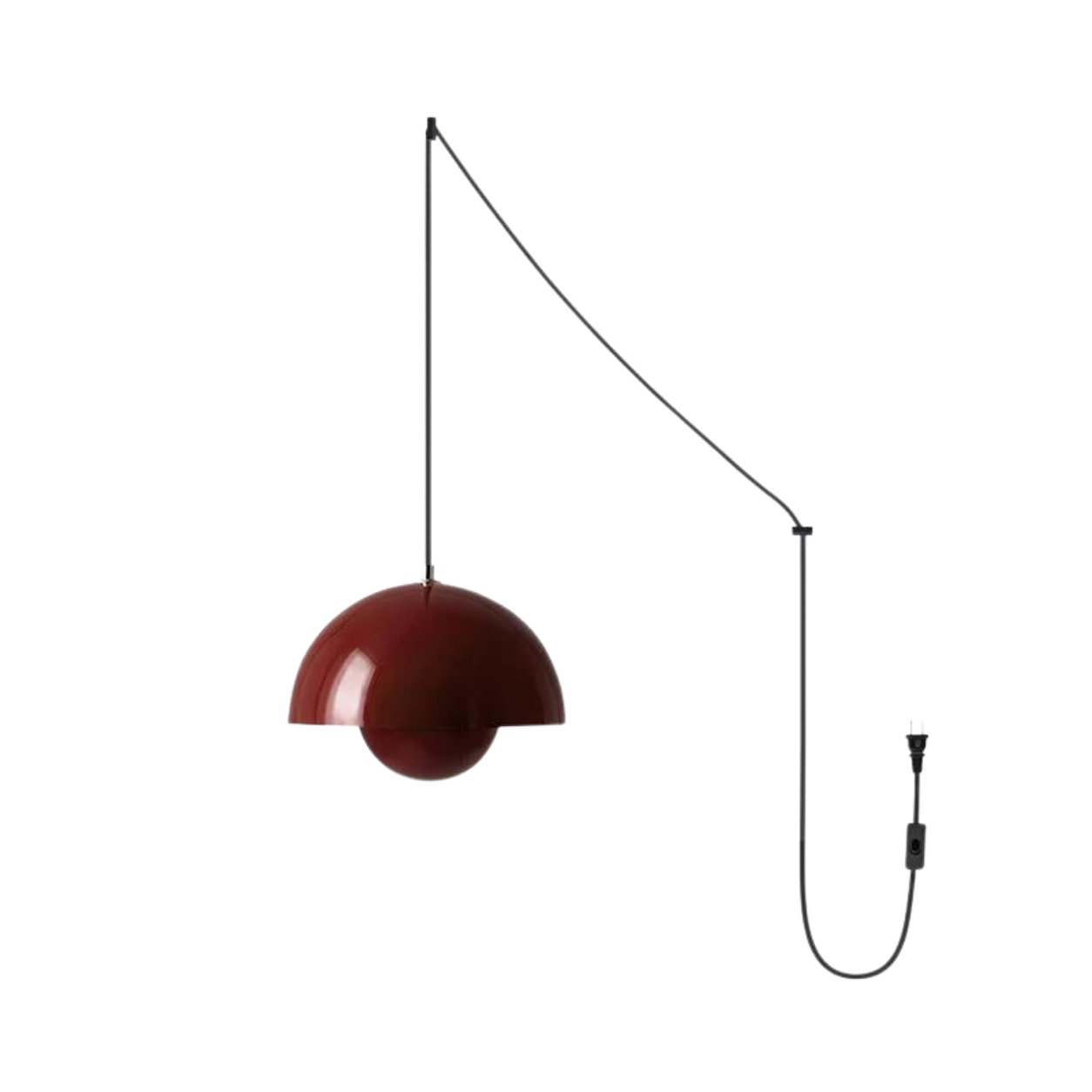 Plug In Pendelleuchte, Flowerpot Design Dimmbar mit Stecker