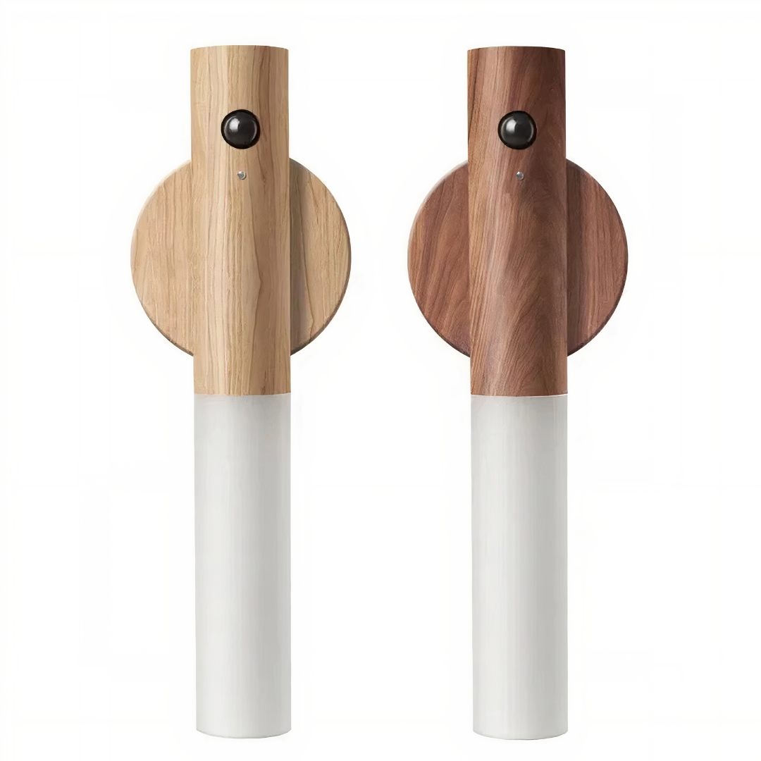 Kabellose Holz Nachttischlampe