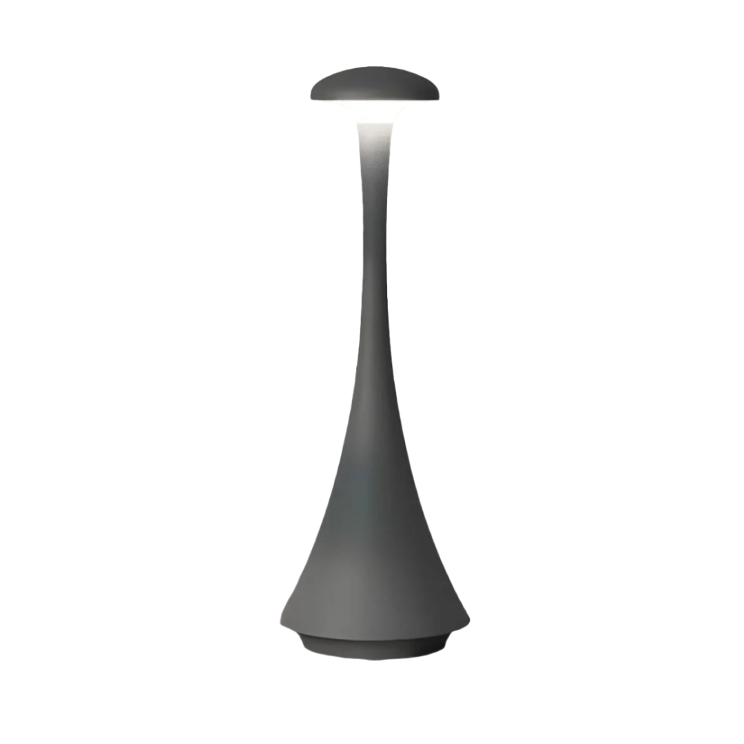 Kabellose LED Tischlampe mit Akku, Touch dimmbar, 3 Lichtfarben, Aluminium