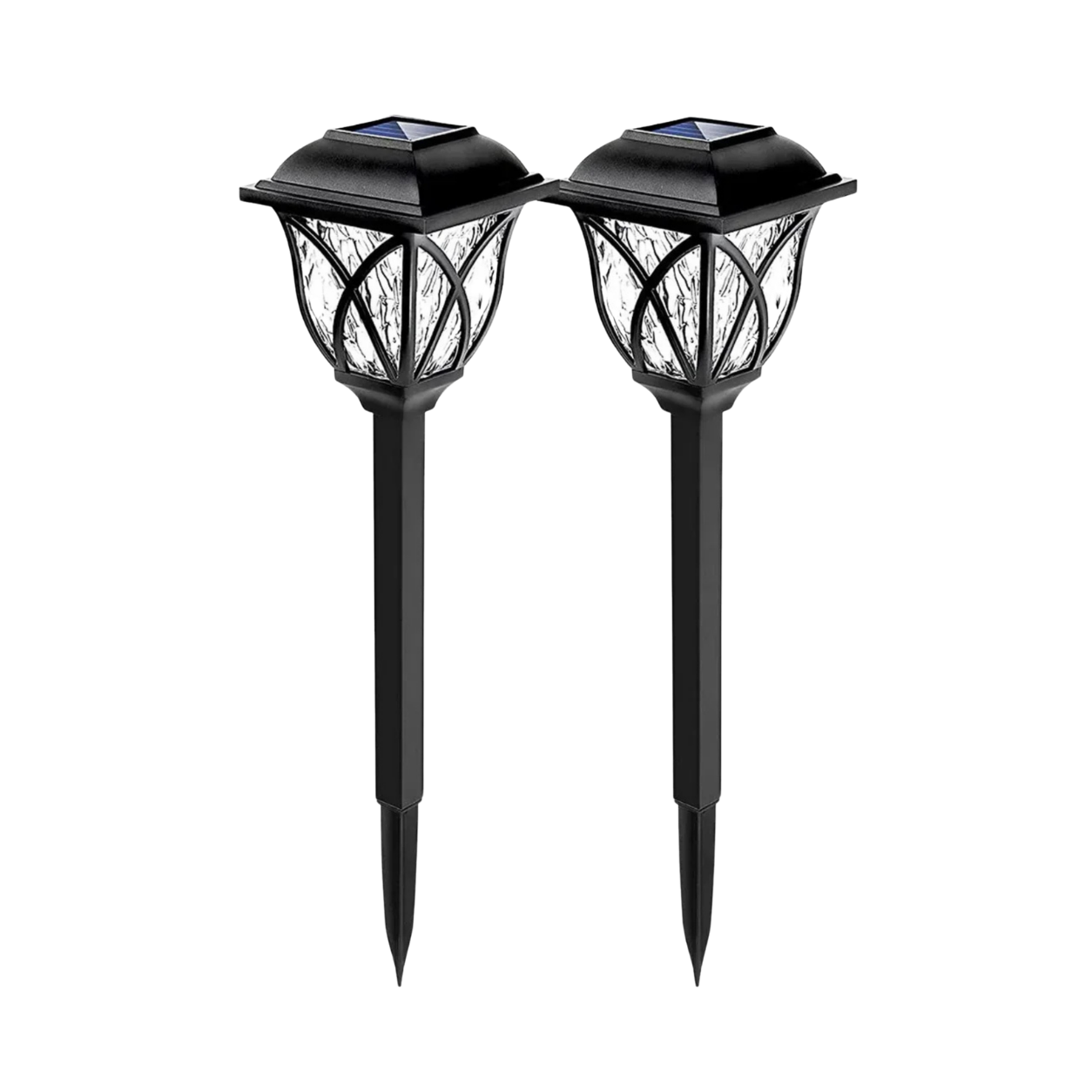 LED Solarleuchten Garten Weg, Außenleuchten Edelstahl IP67 Set Terrasse