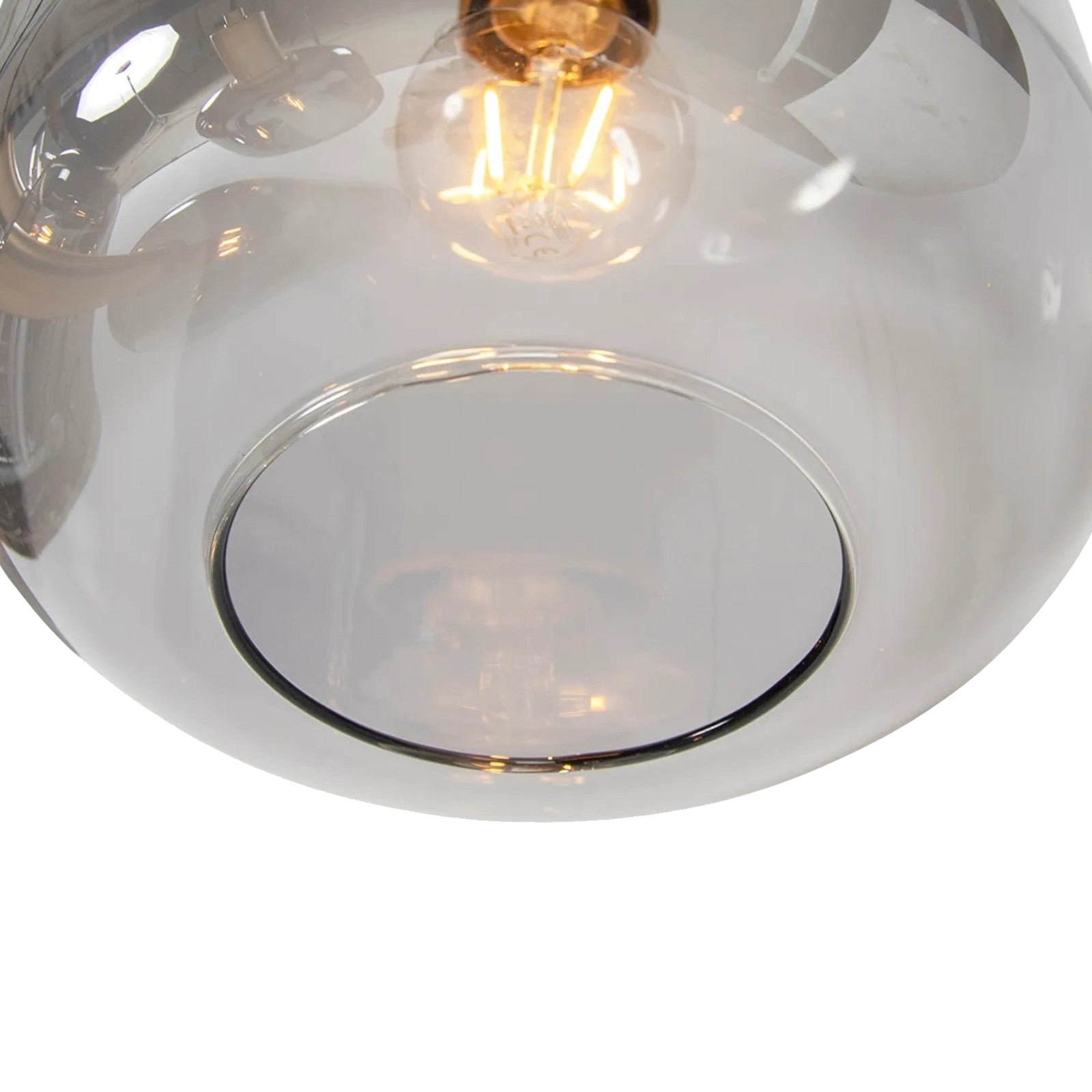 Moderne Glas-Deckenleuchte mit 5 Lichtquellen