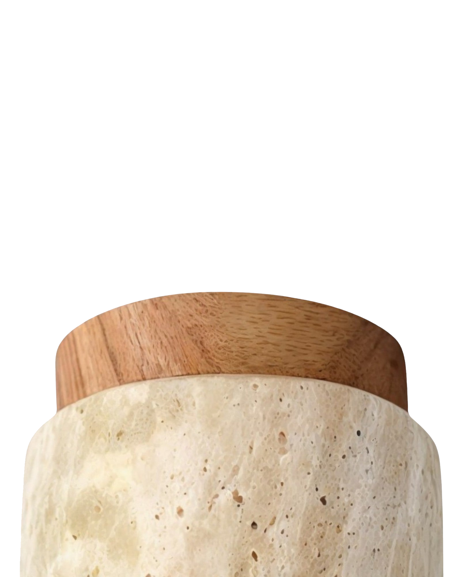 Stein-Deckenleuchte im japanischen Stil