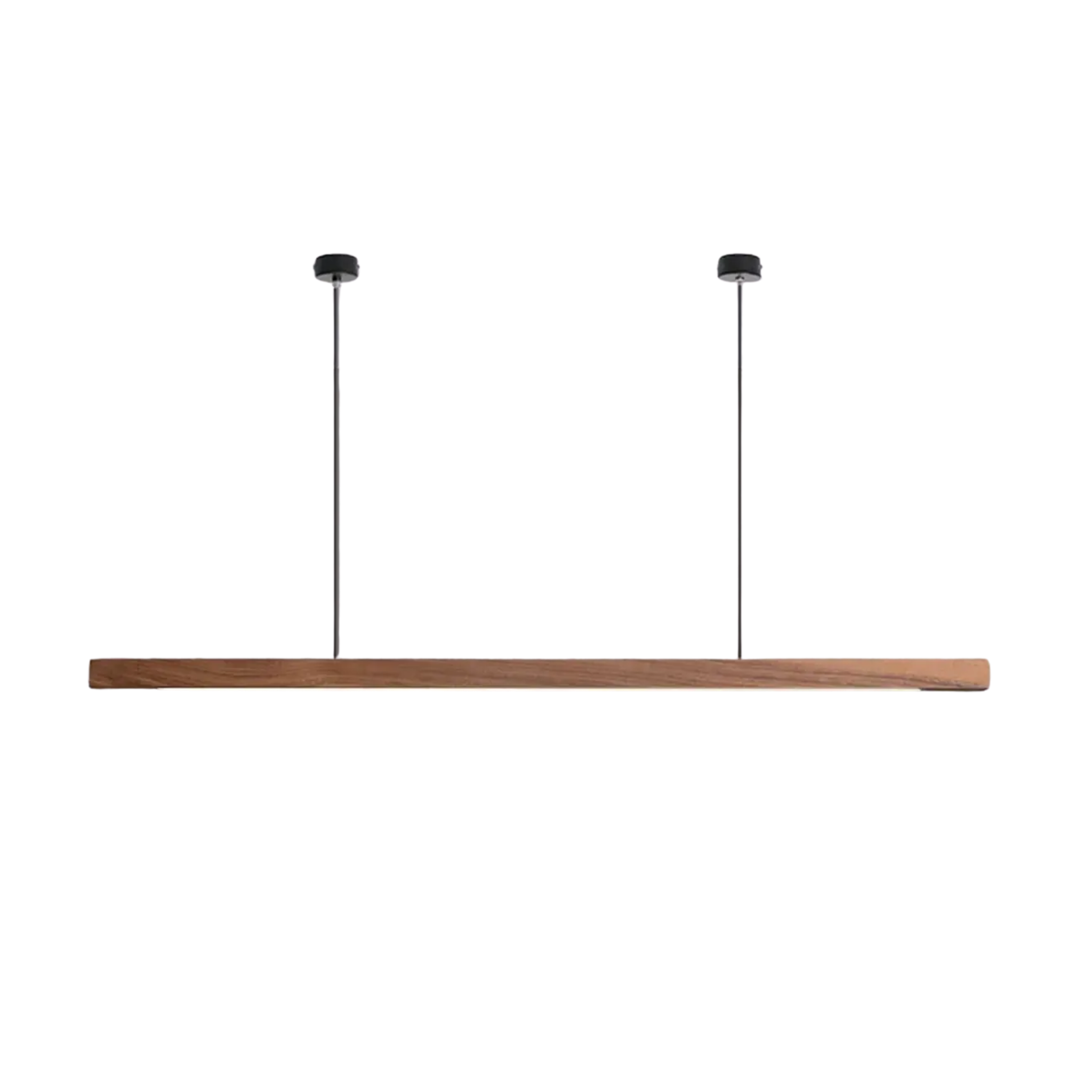 LED Hängelampe Esstisch Holzoptik, Lineare Pendelleuchte Dimmbar 120/150/180 cm