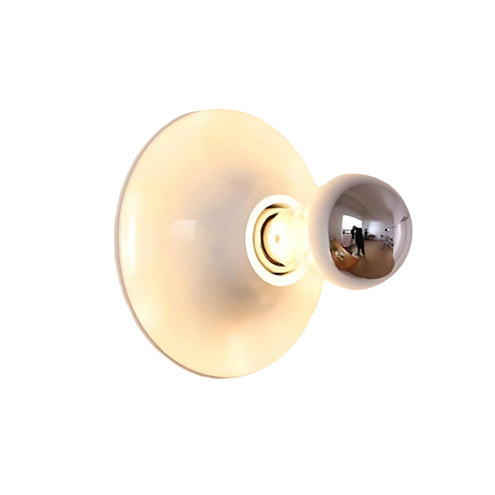 Nordische Retro, Wandlampe rund