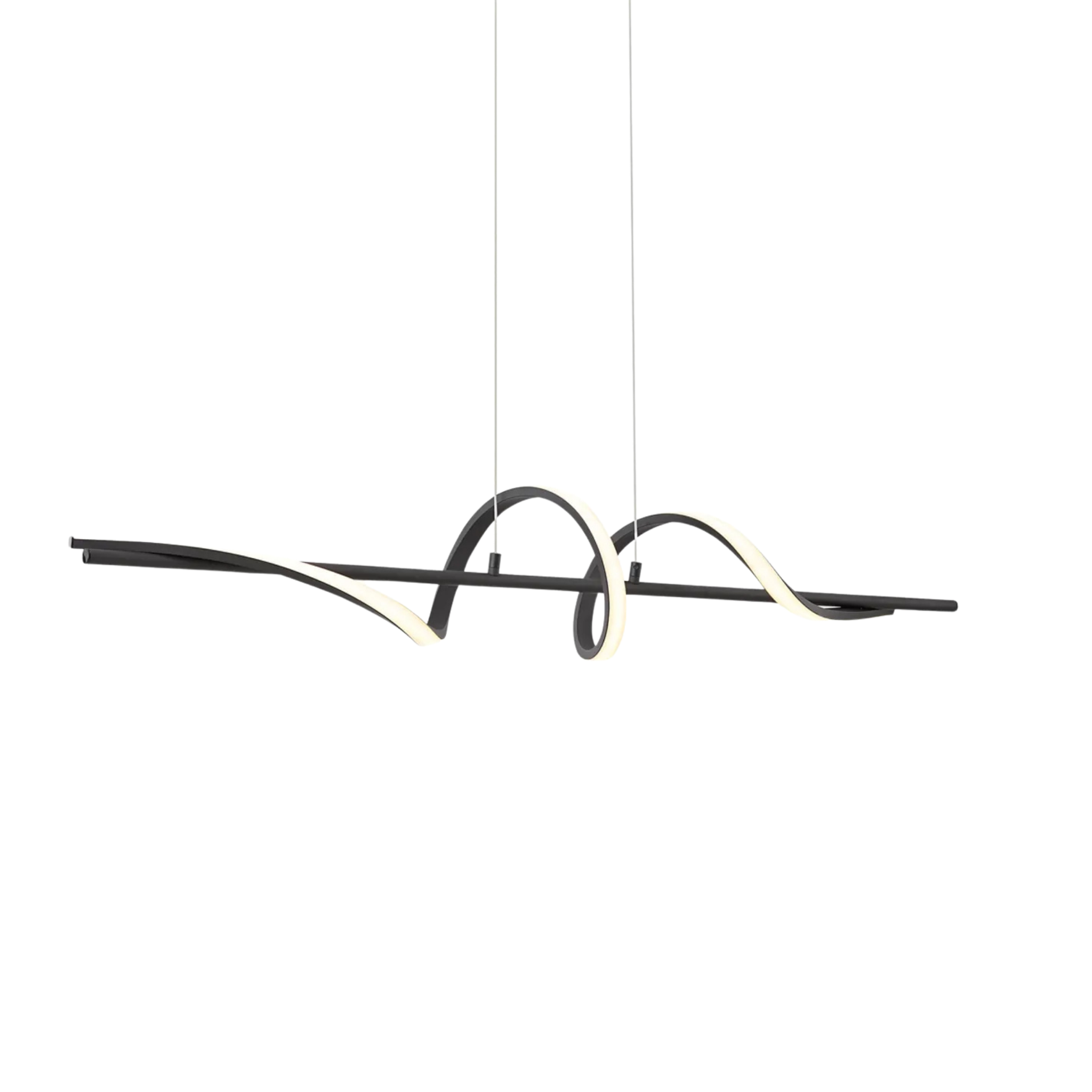 LED Hängelampe Küche Insel Linear Schwarz, Pendelleuchte Dimmbar 120/140 cm