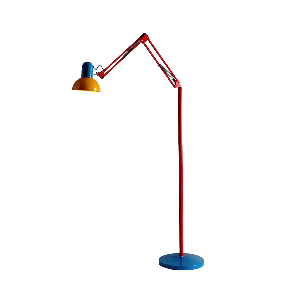 Stehlampe Metall Farbig, Verstellbarer Arm Retro Design