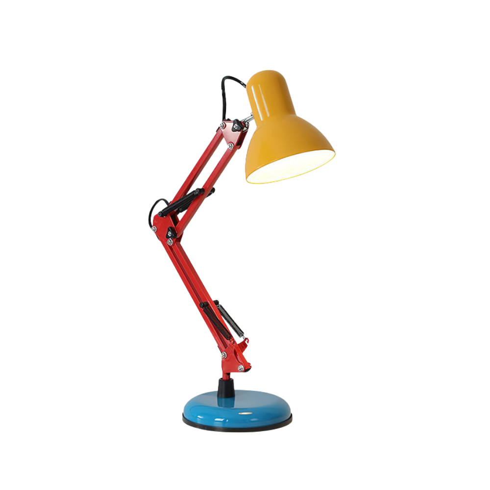 Tischlampe Metall Bunt, Verstellbarer Arm Modernes Design