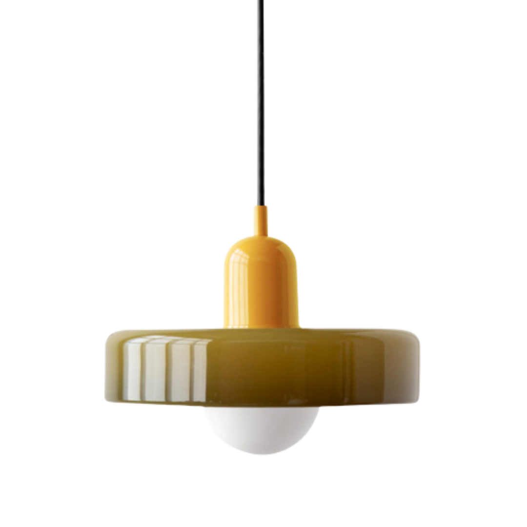 Bauhaus Glas-Hängeleuchte