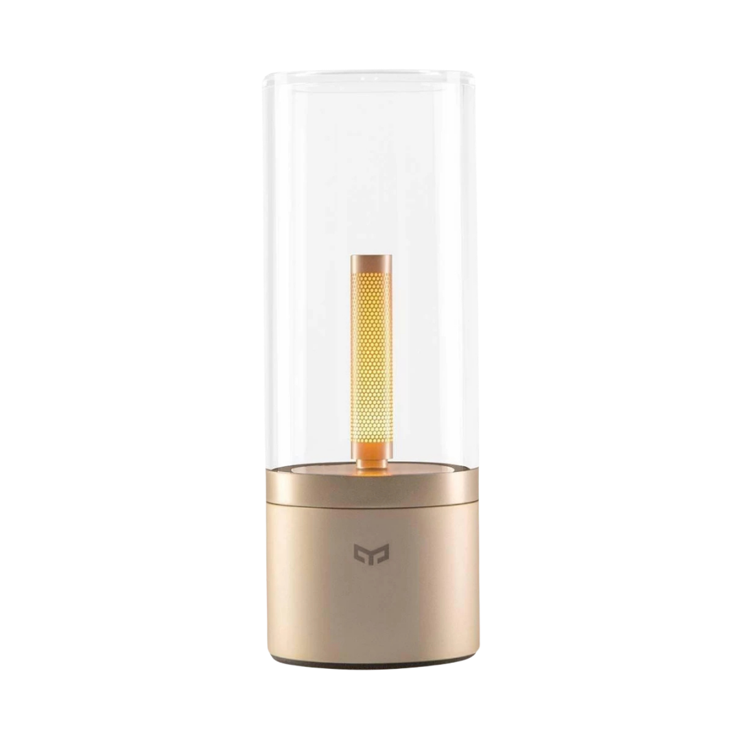 Kabellose LED Tischlampe dimmbar, Tischleuchte Glas mit Drehregler