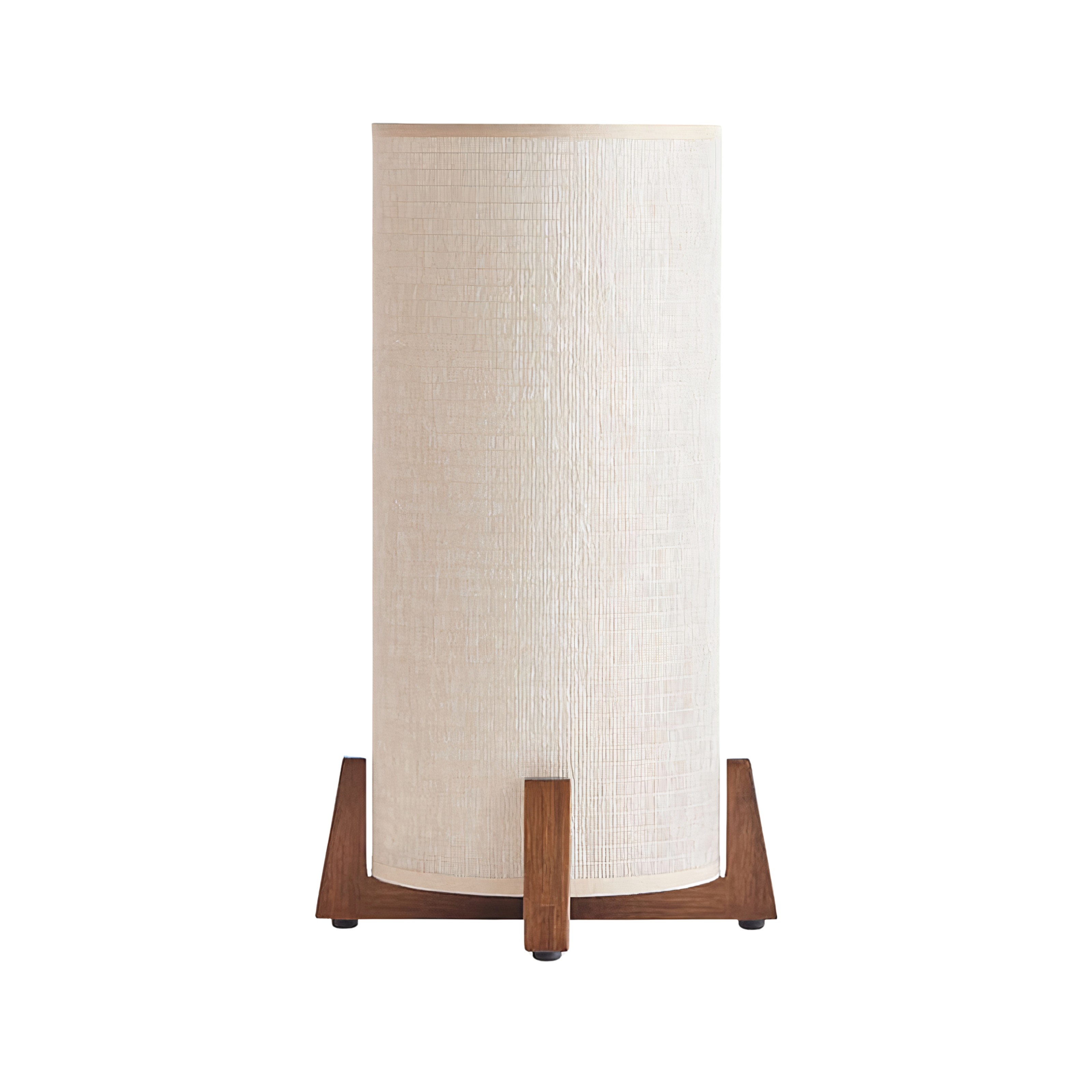 Massivholz Tischlampe Stoffschirm, Japanische Tatami Nachttischlampe