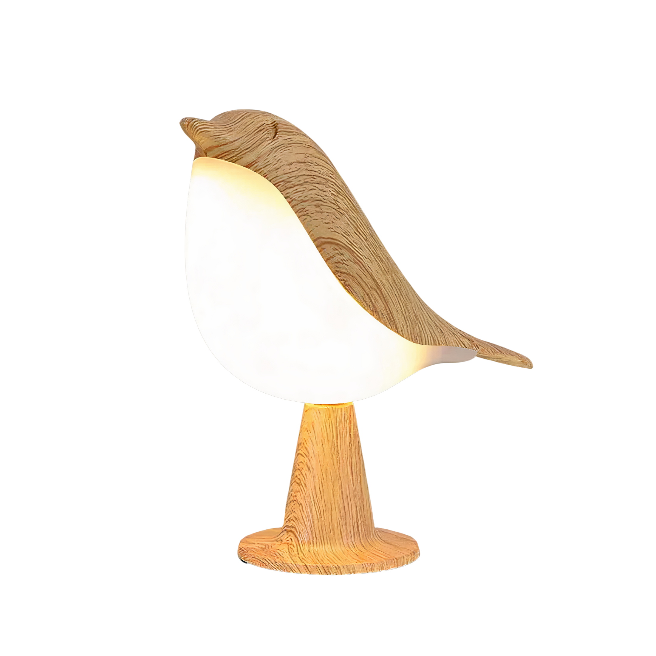 Nachttischlampe kabellos Touch, LED Tischlampe Vogel Design