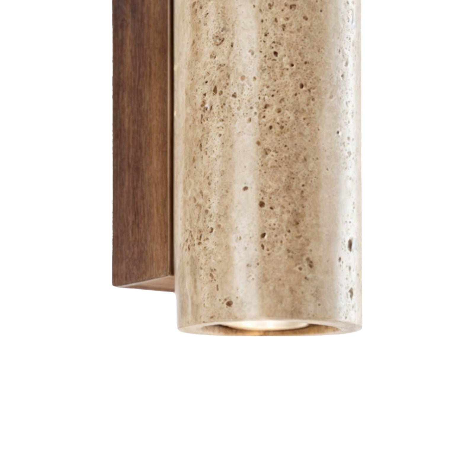 Travertin Wandleuchte, Moderne Wandlampe Naturstein