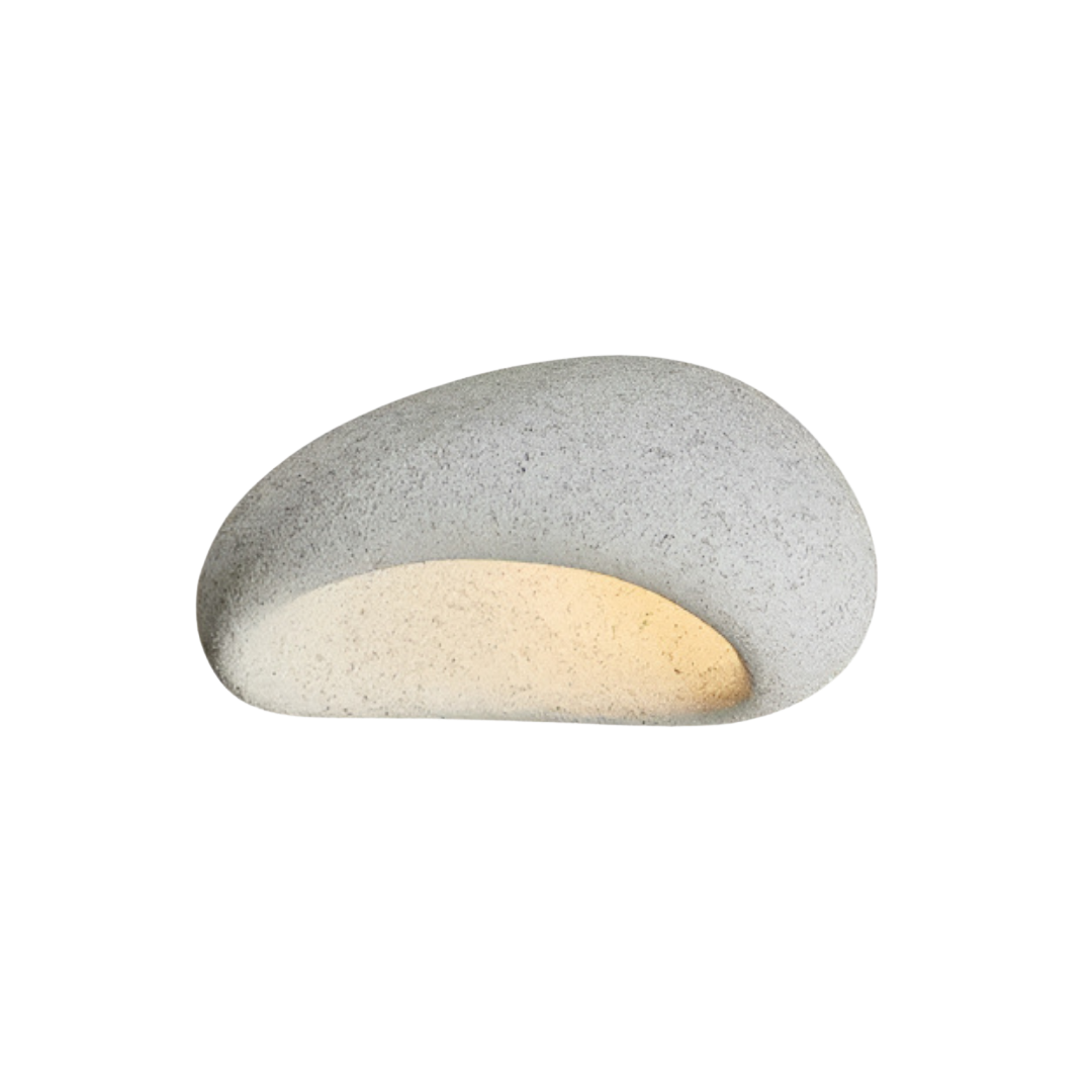 Deckenleuchte rund Japandi, Wabi-Sabi Design, Ø45/52 cm