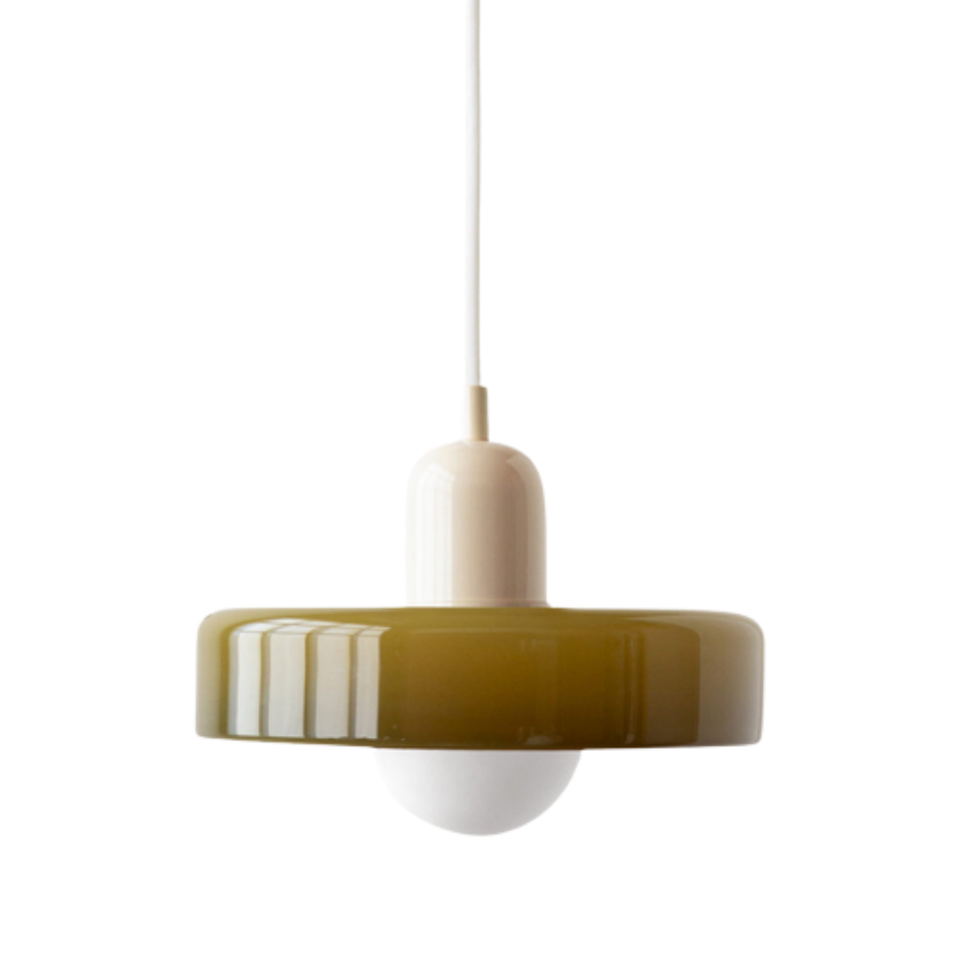 Bauhaus Glas-Hängeleuchte