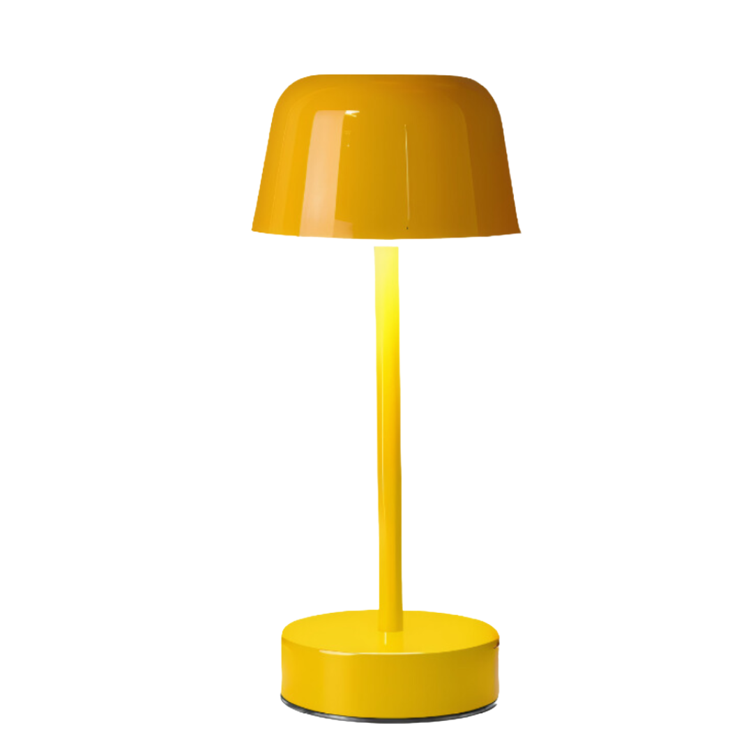Kabellose LED Tischlampe dimmbar, Tischleuchte Aluminium