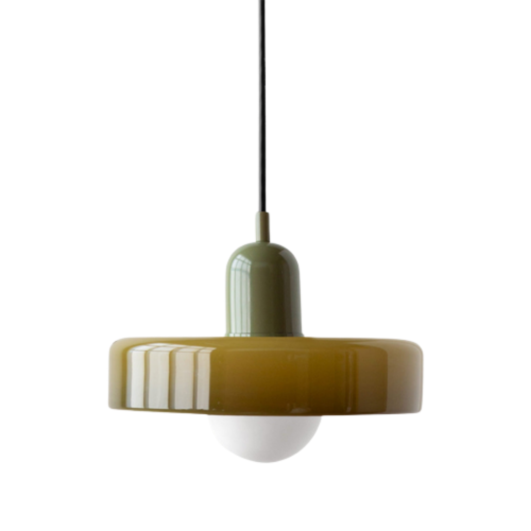 Bauhaus Glas-Hängeleuchte