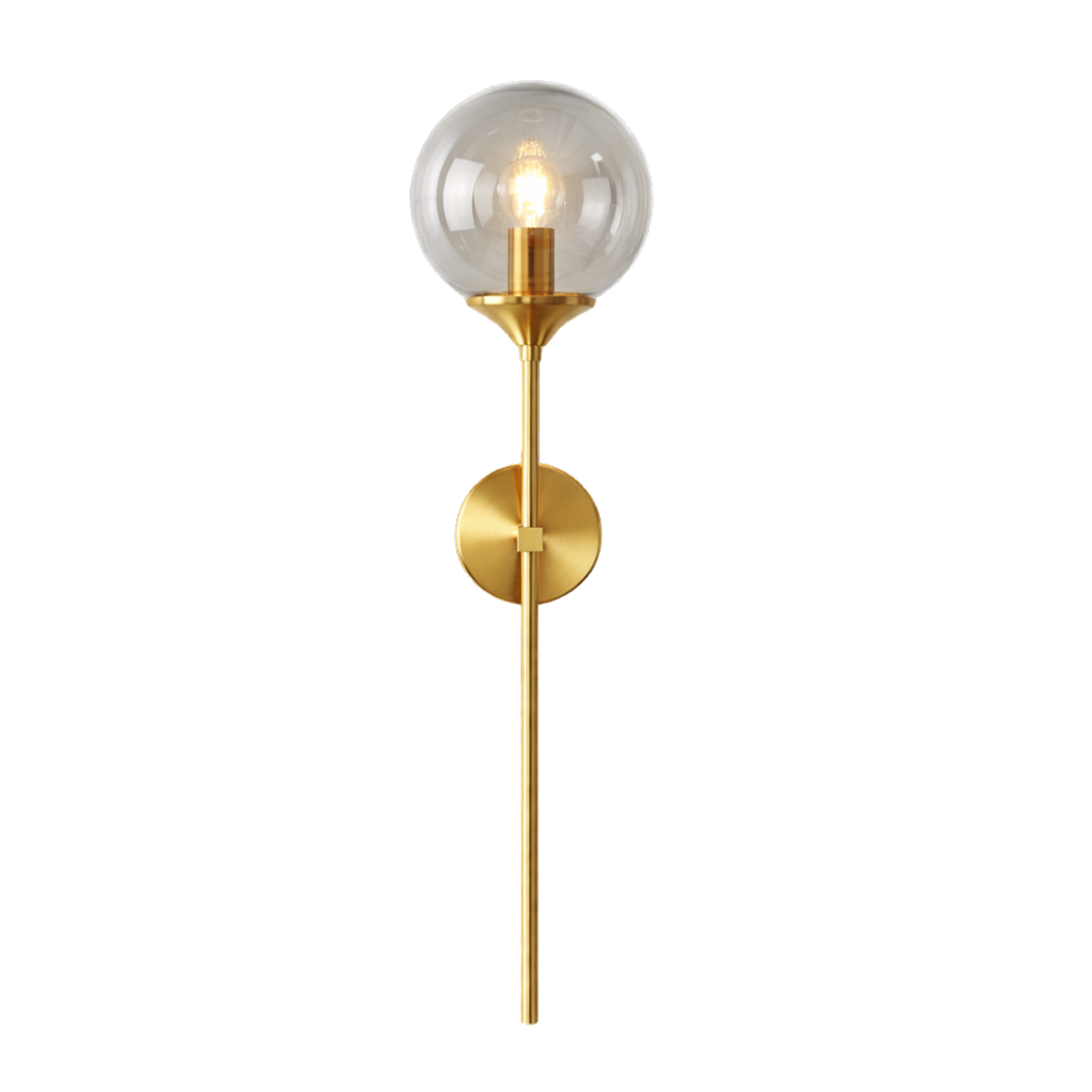 Moderne Wandlampe aus Metall und Glas – E27, Minimalistisches Design