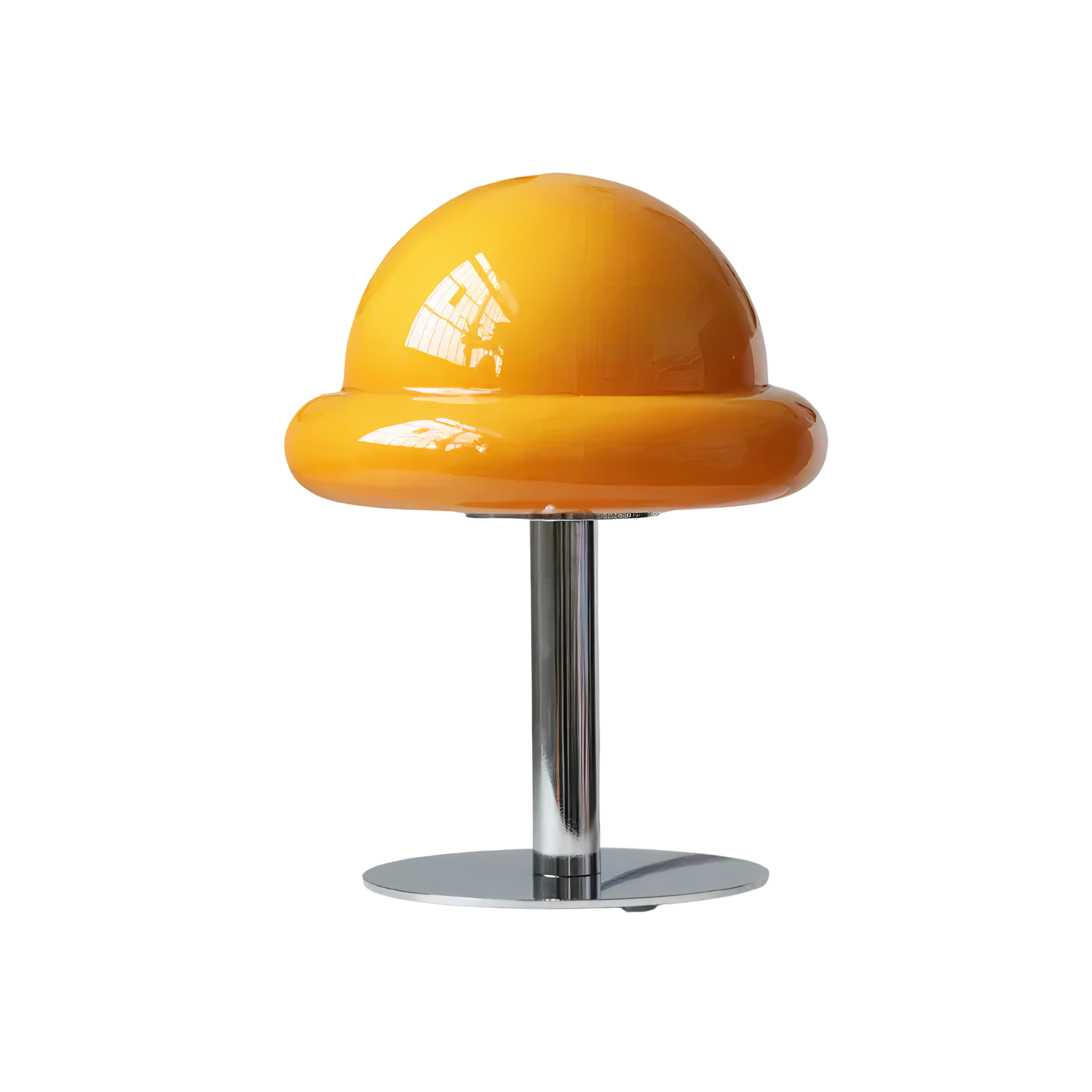 Pilz Tischlampe Glas, Bauhaus Mid-Century Design, LED E27