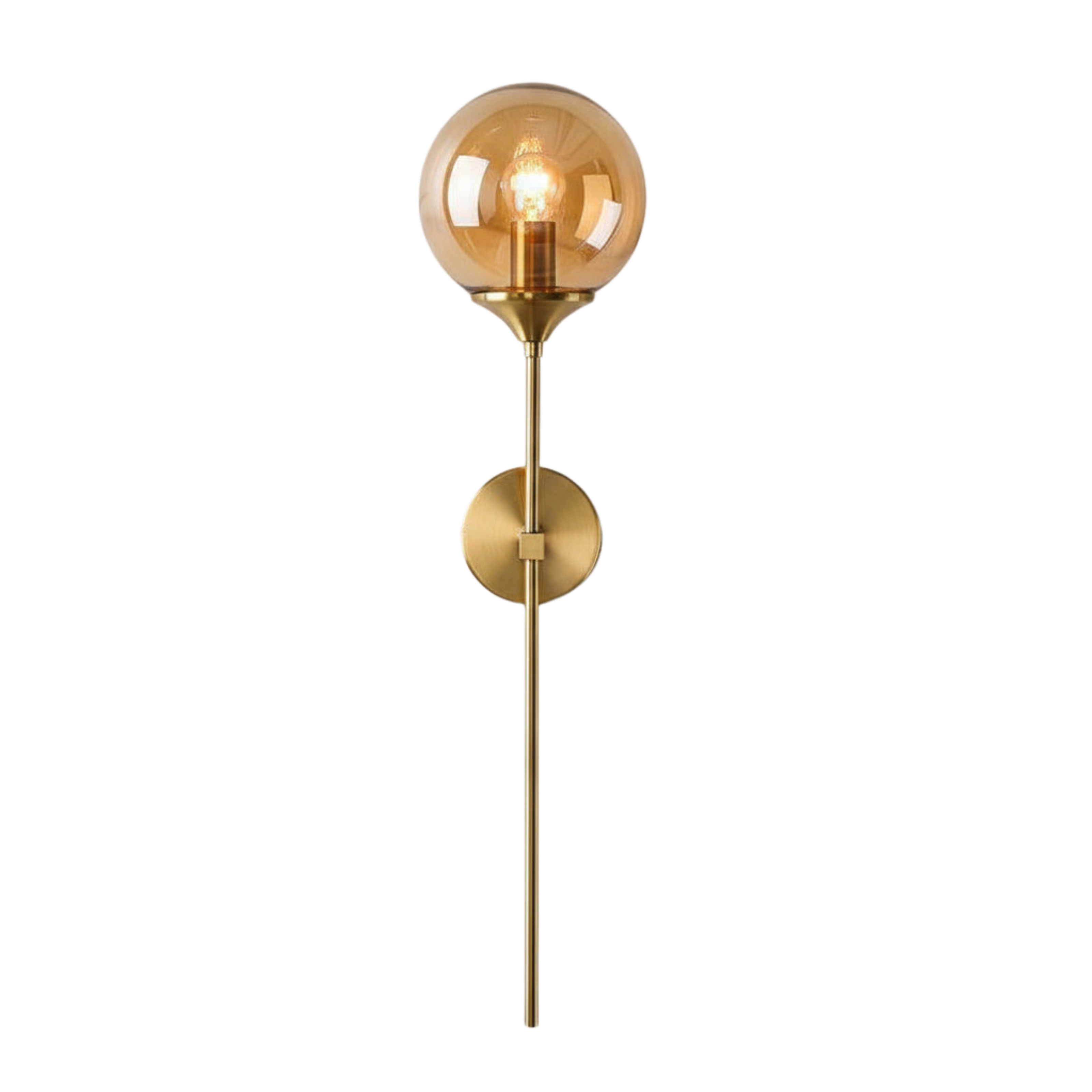 Moderne Wandlampe aus Metall und Glas – E27, Minimalistisches Design