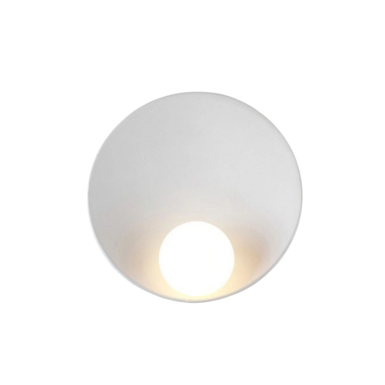 LED Wandlampe Glas Opal, Modernes Design, Schwarz / Weiß, G4