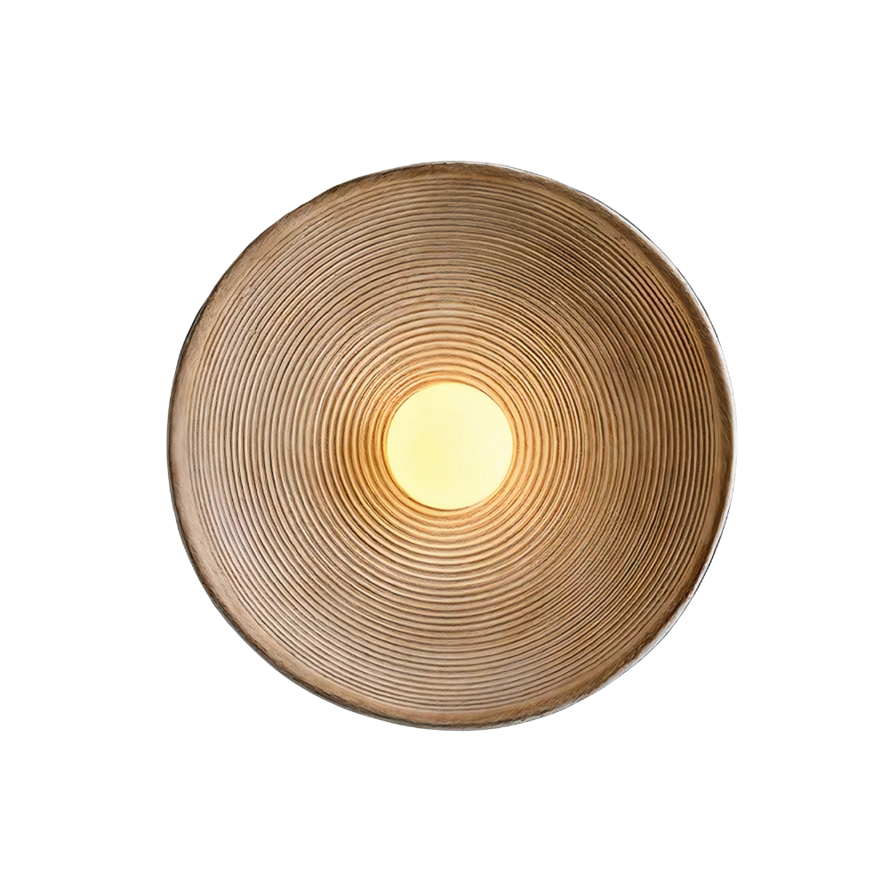 Moderne Retro Wandlampe aus Harz – Nordisches Design, Weiß oder Braun