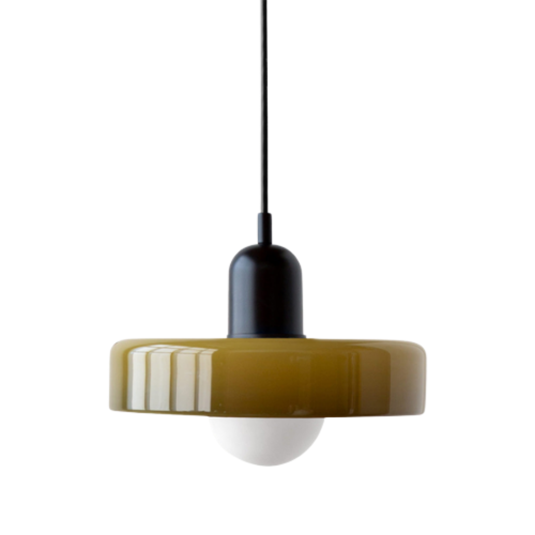 Bauhaus Glas-Hängeleuchte