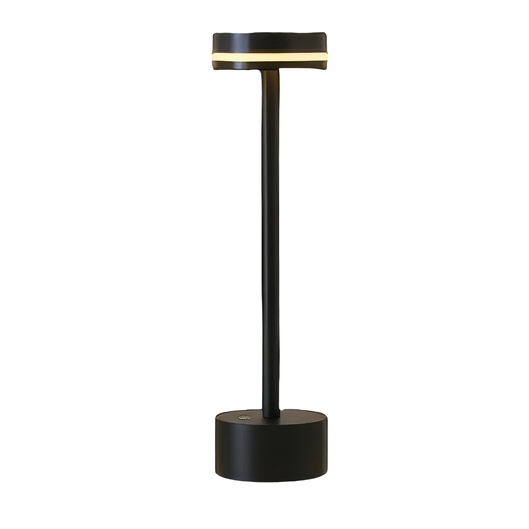 Kabellose LED Tischlampe dimmbar, Tischleuchte Aluminium 3 Lichtfarben