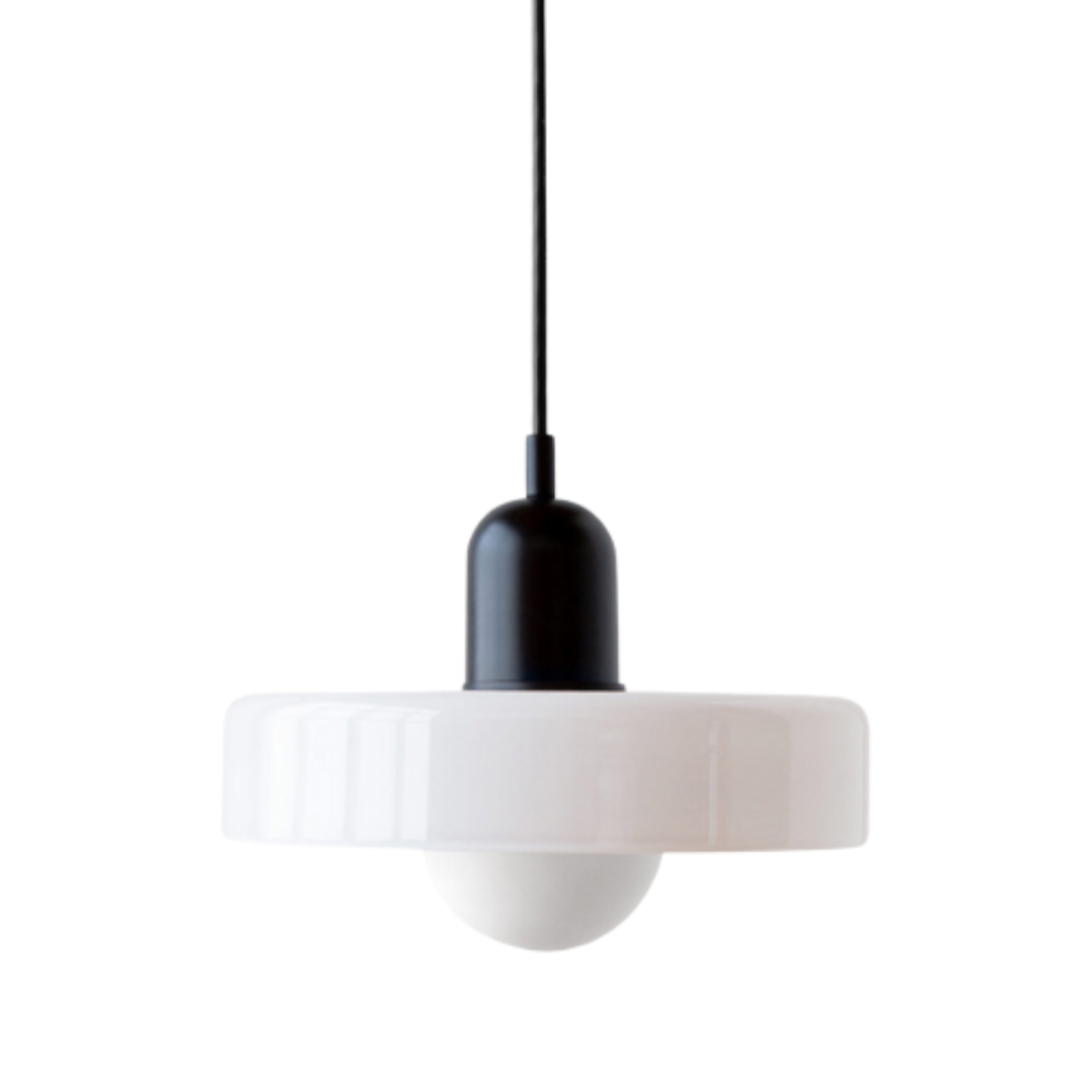 Bauhaus Glas-Hängeleuchte